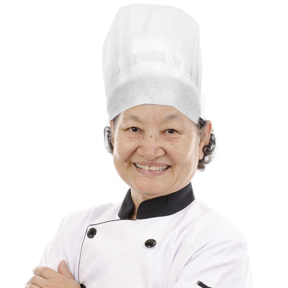 20pcs Disposable round Dome Chef Hat for Restaurants and Baking