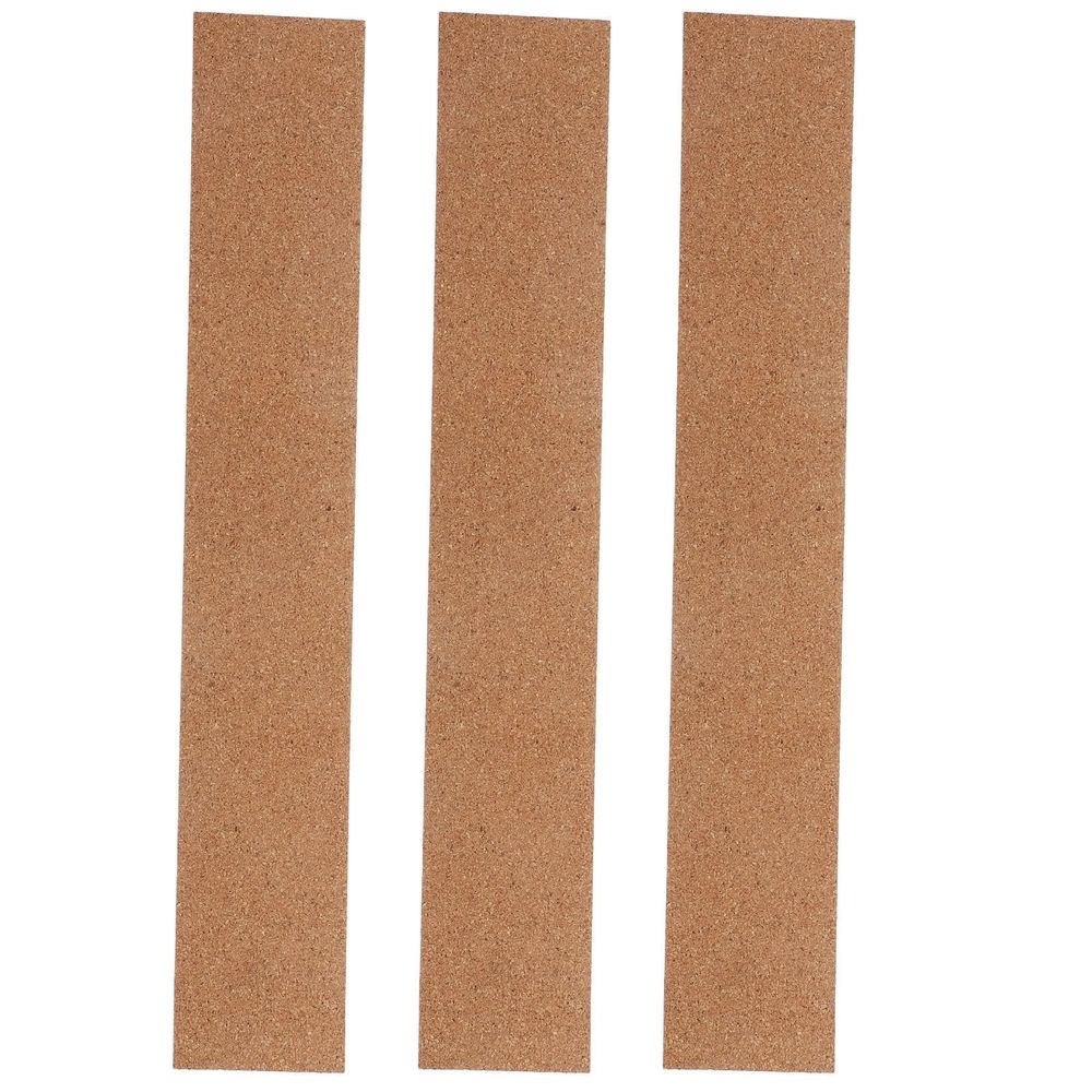3Pcs Cork Board Strips for Walls Cork Wood Material 11.8X2X0.4In