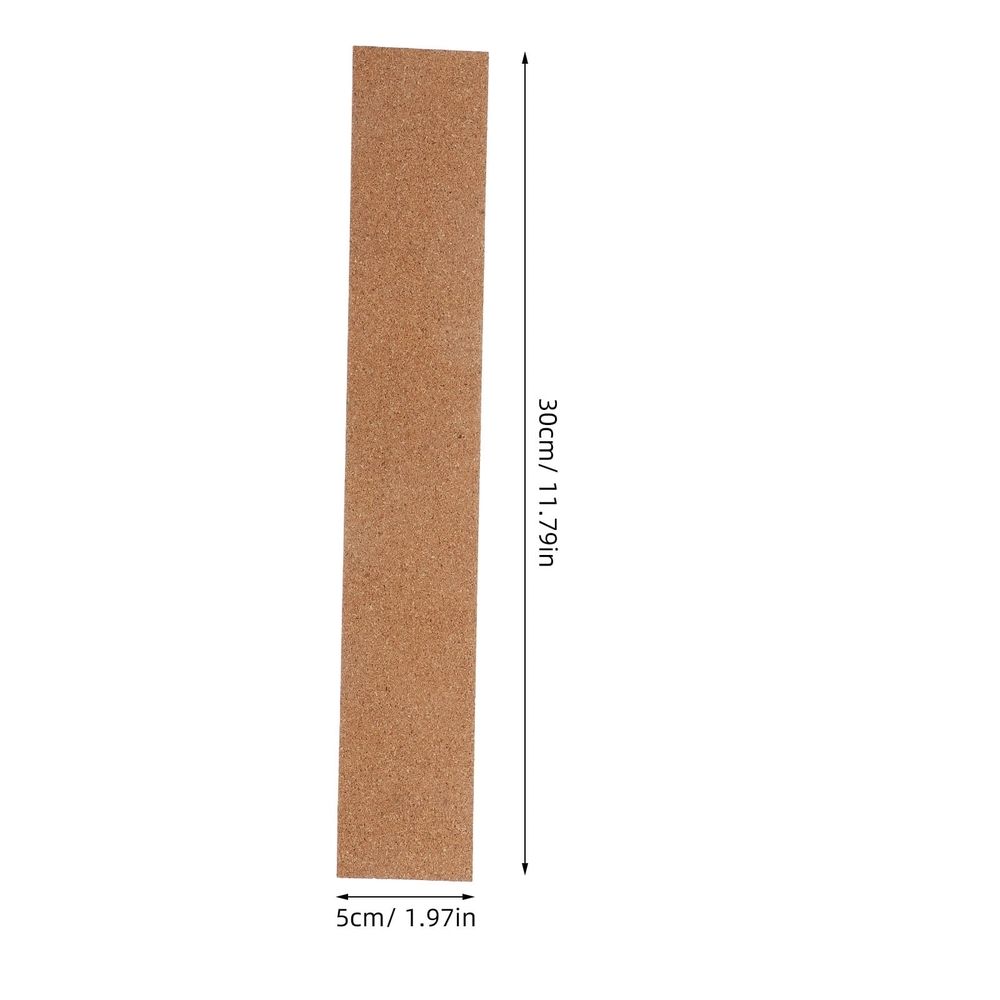 3Pcs Cork Board Strips for Walls Cork Wood Material 11.8X2X0.4In