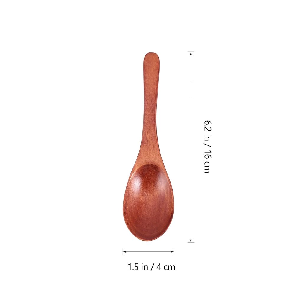 4Pcs Creative Wooden Coffee Spoons Odorless Multipurpose Mixing Spoons