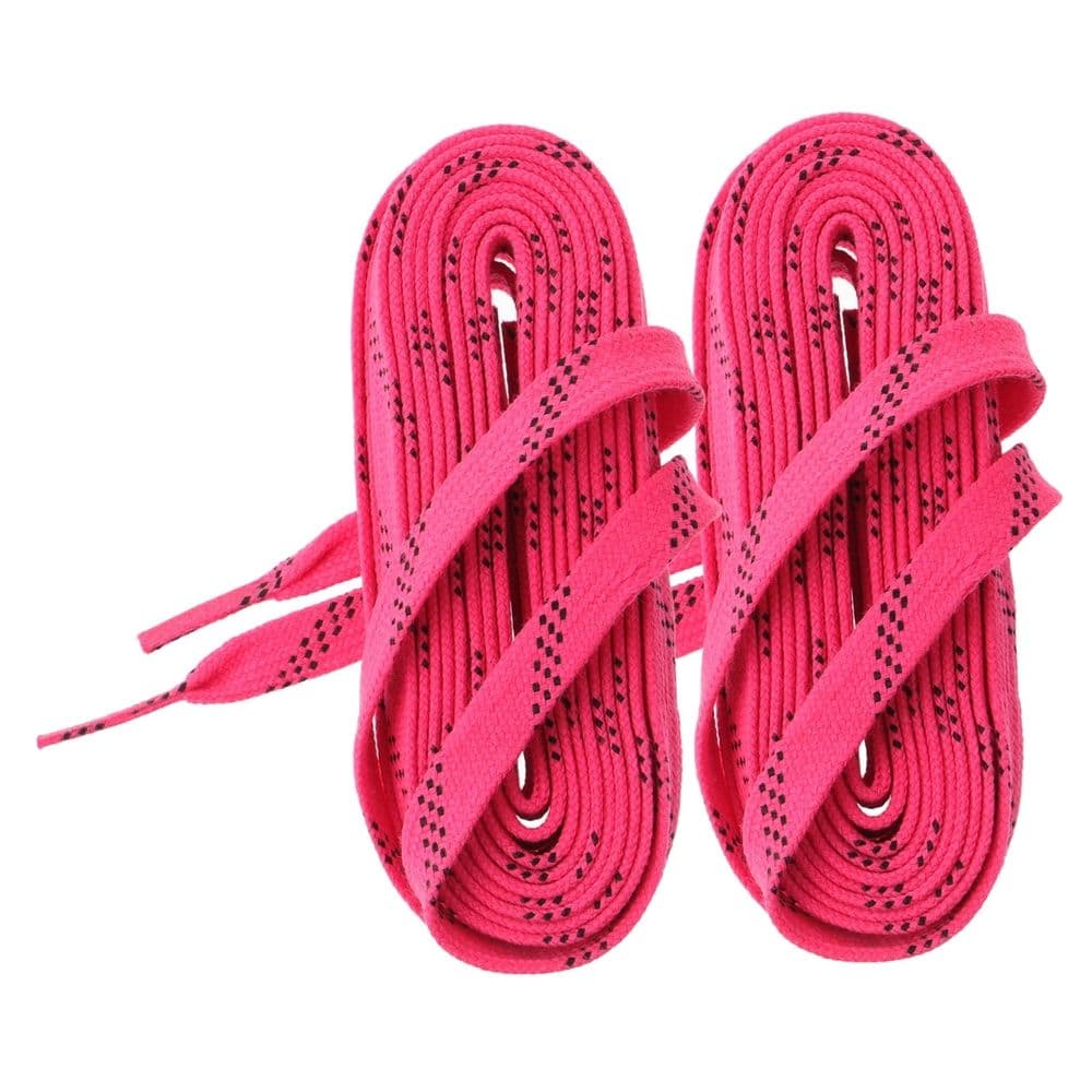 Rosy Waxed Polyester Hockey Laces Durable Easy to Lace 95.7×0.4×0.4in