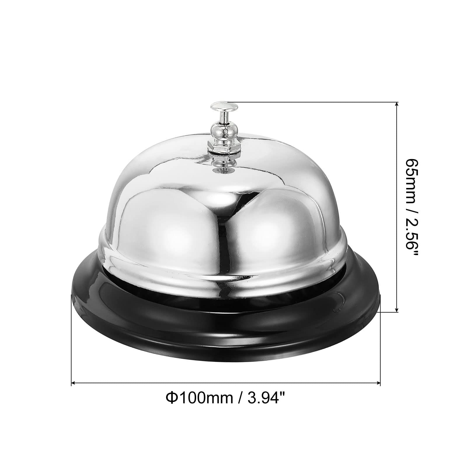 Bell for Desk – Loud & Clear Call Bell with Matte Anti-Rust Steel, Durable Design for Office, Reception, Classroom, and Hotel Use large size