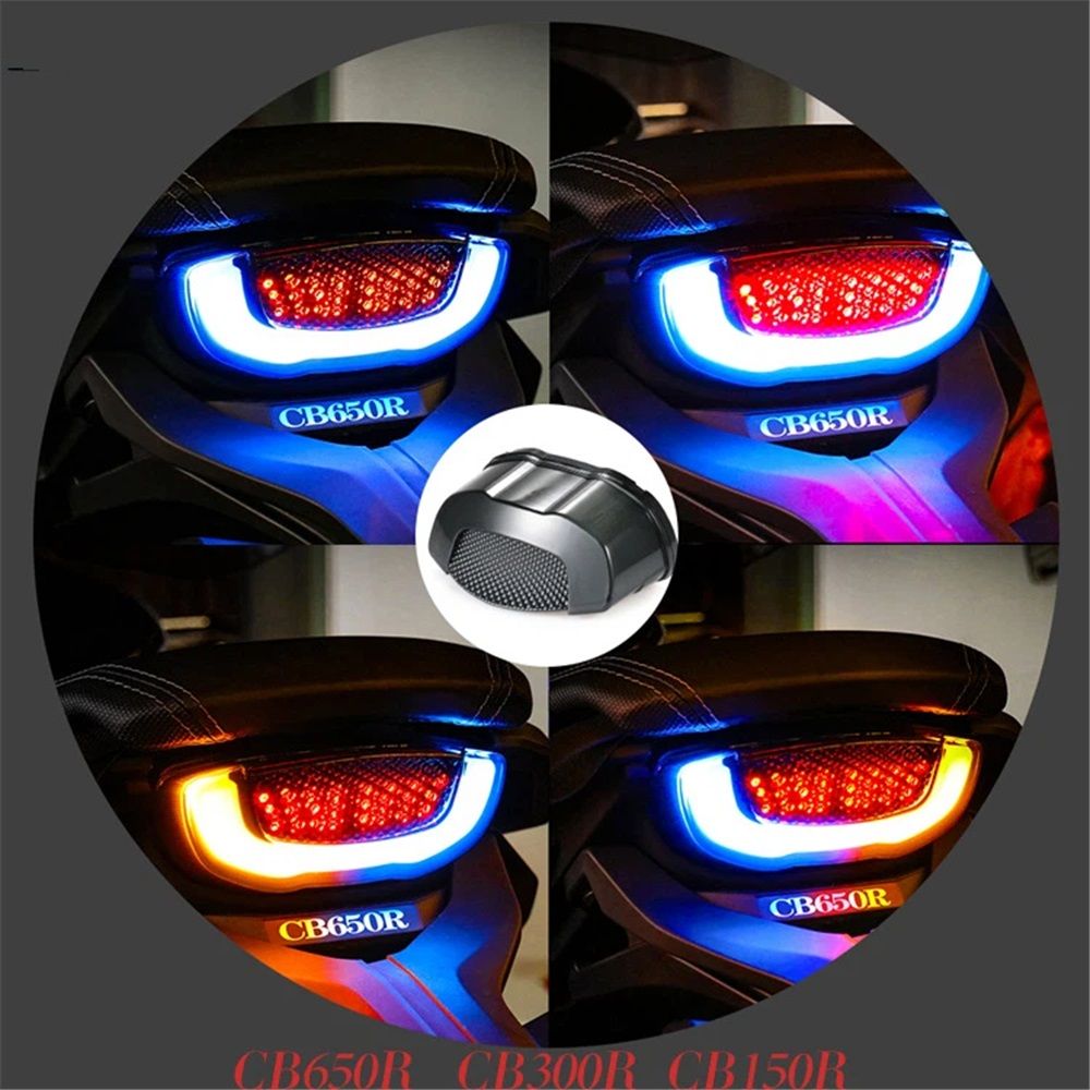 Motorcycle Brake Tail Light Integrated Turn Signals Compatible Cruiser Sportbikes Touring Dirt Bike Standard Street Bikes