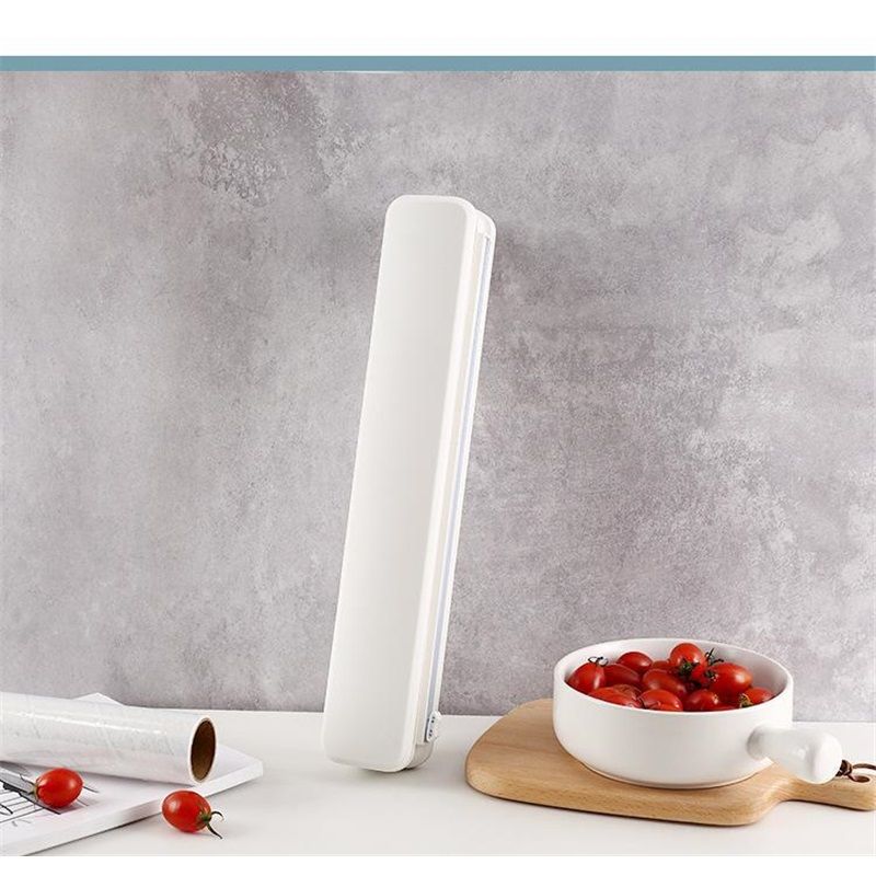 Refillable Plastic Wrap Dispenser with Slide Cutter,cling wrap with slide cutter foTin Aluminum Foil Dispenser
