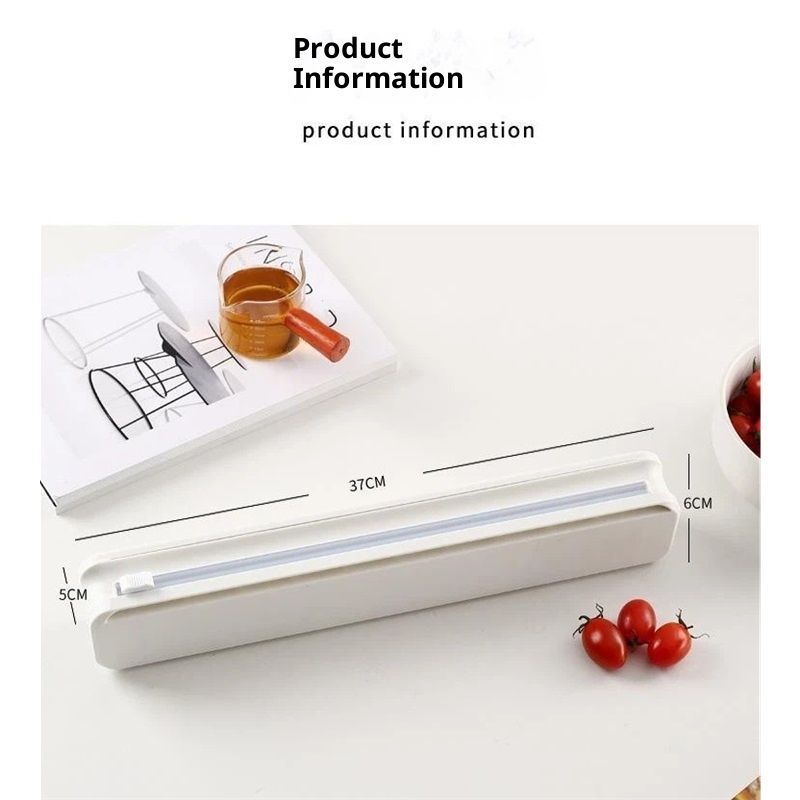 Refillable Plastic Wrap Dispenser with Slide Cutter,cling wrap with slide cutter foTin Aluminum Foil Dispenser