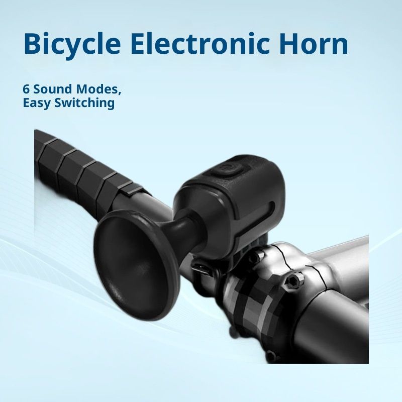 Electric Bike Horn, 120dB Electronic Bicycle Bell with Battery Operated Waterproof, Loud Bike Bell for Adults/Kids