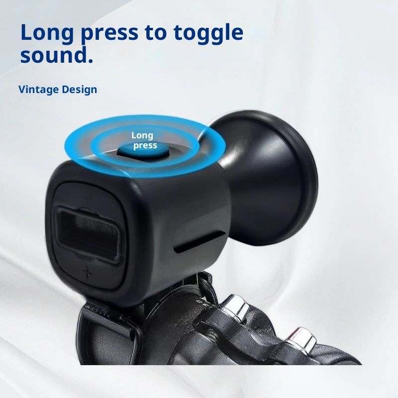 Electric Bike Horn, 120dB Electronic Bicycle Bell with Battery Operated Waterproof, Loud Bike Bell for Adults/Kids