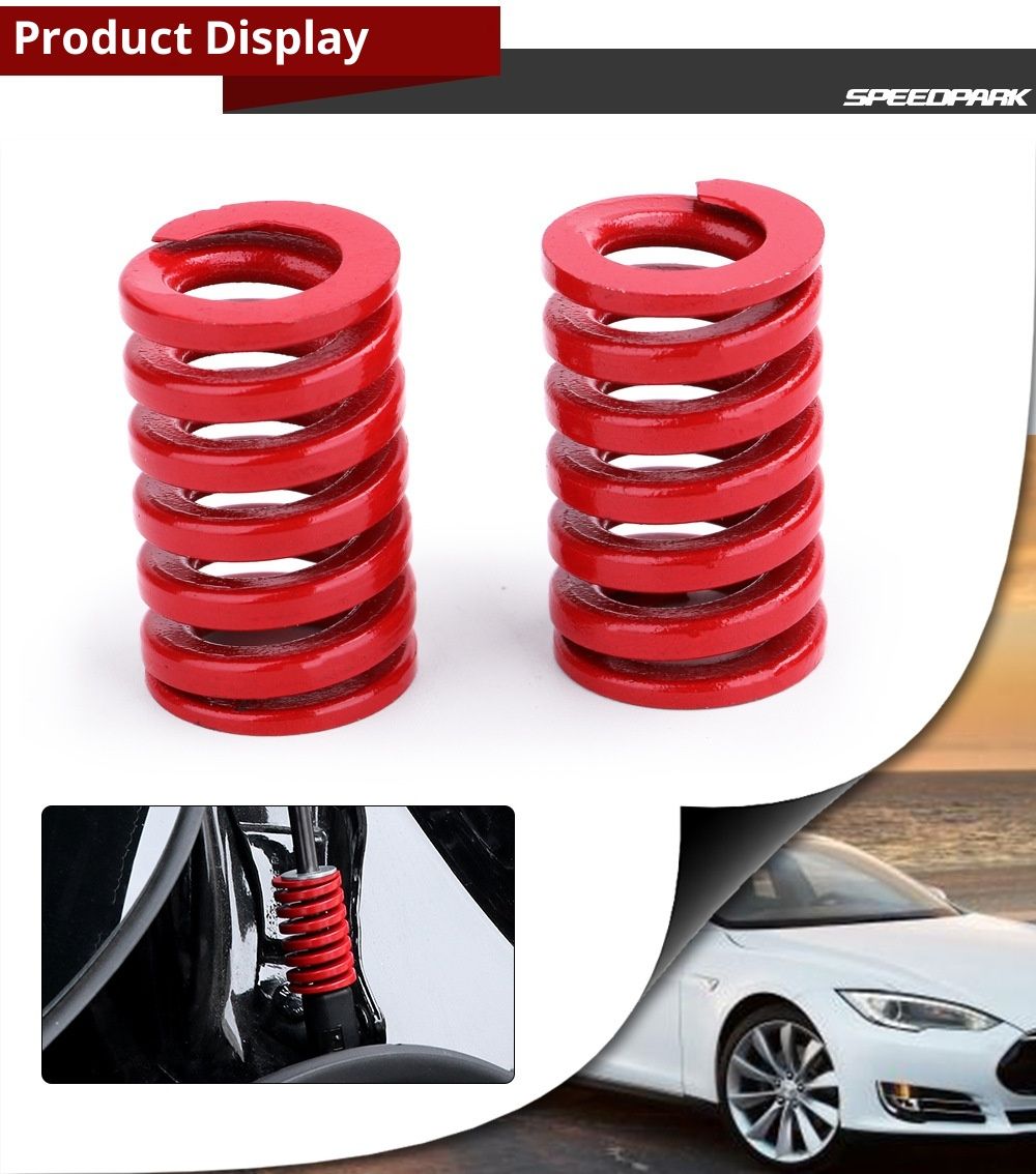 6PCS Spring Mod Kits Modification Spring Parts Accessories red Trunk Tailgate Strut Support Spring,OD Spiral Stamping Compression Spring Replacement Model 3