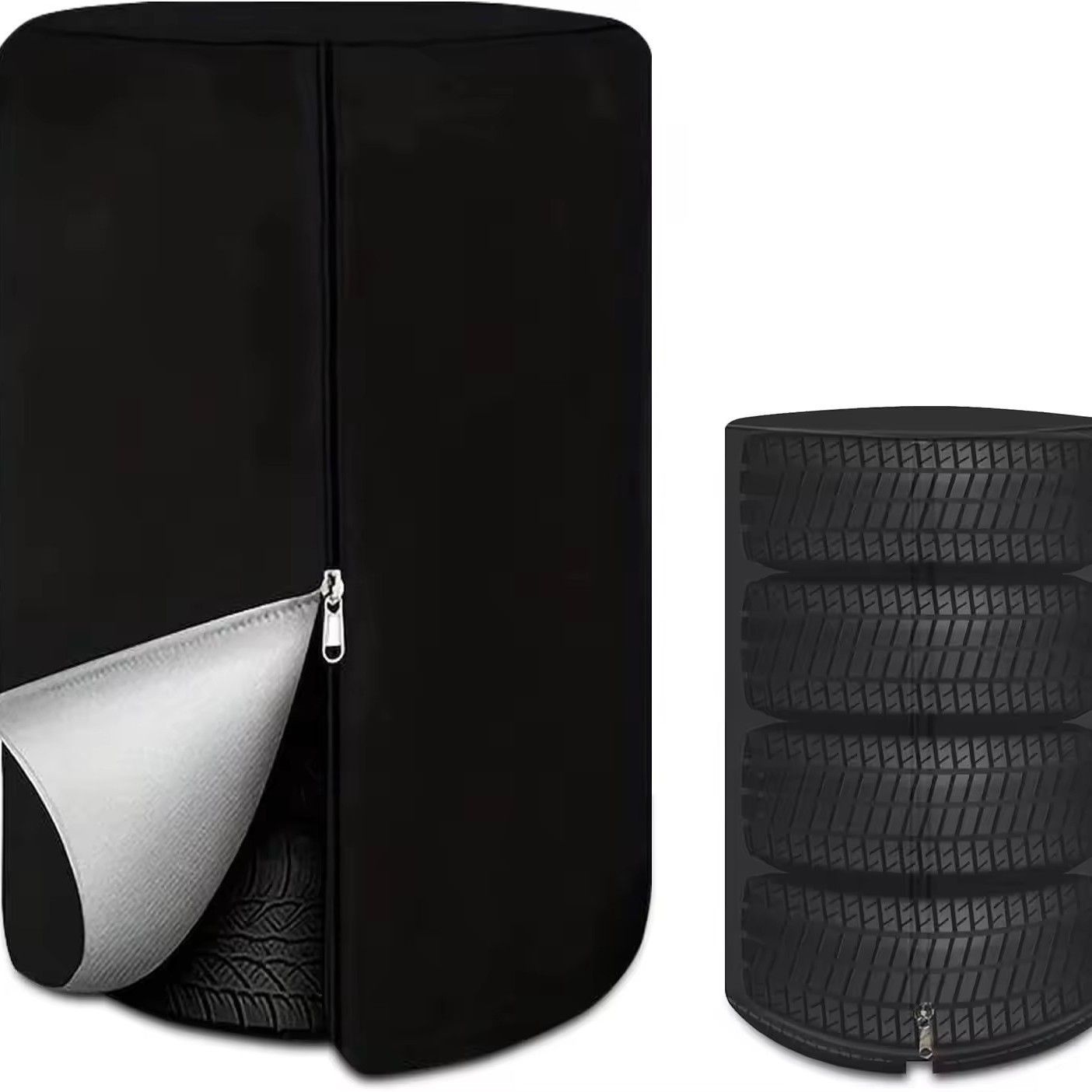 Tire Covers for Storage Large Tire Storage Bags Waterproof for Outdoor Indoor Update (Holding 4 Tires Up, Diameter 32")