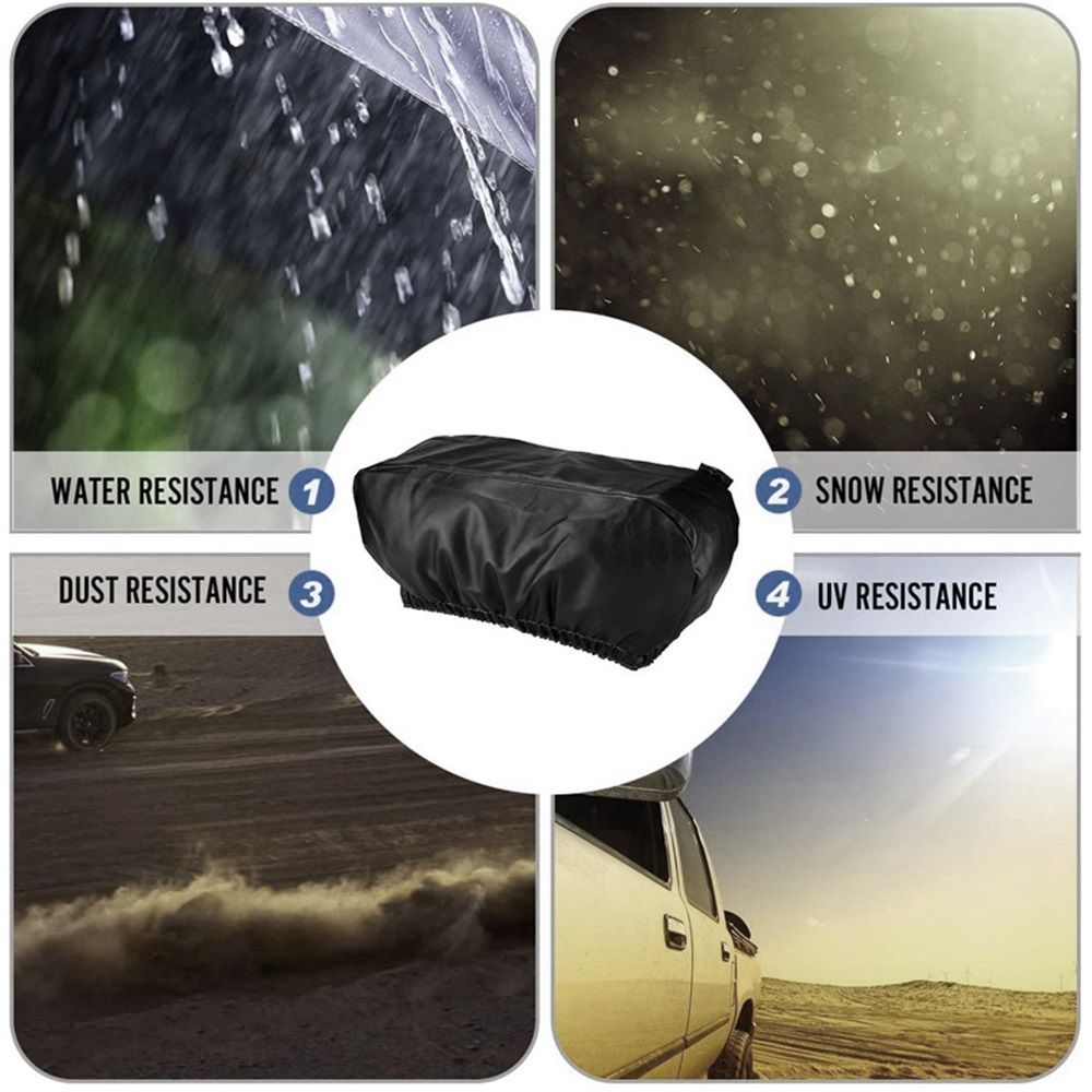 Winch Cover Waterproof Heavy Duty Winch Protection Dust Covers for Indoor Outdoor Electric Winches（black,24*14*7inch）