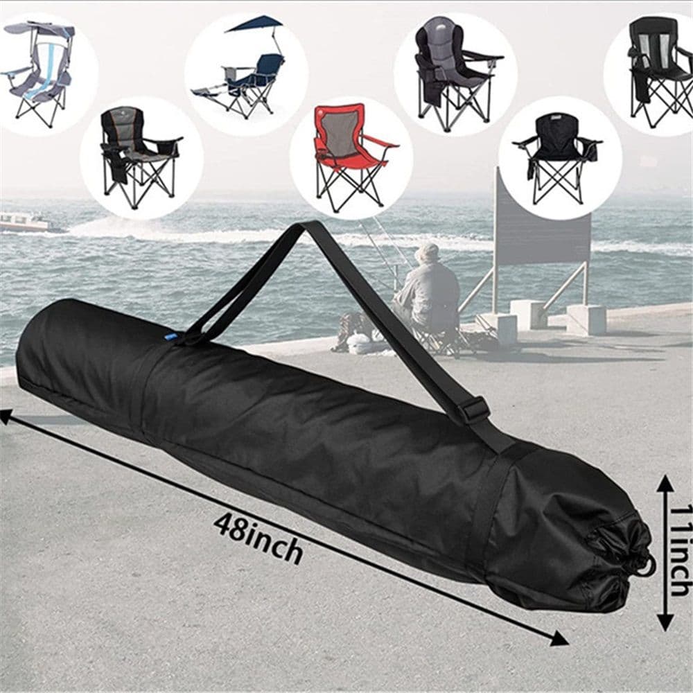 Foldable Camp Chair Replacement Bag Large Mouth Design 48 Inches Heavy Duty Storage Bag with Shoulder Strap for Outdoor Camping