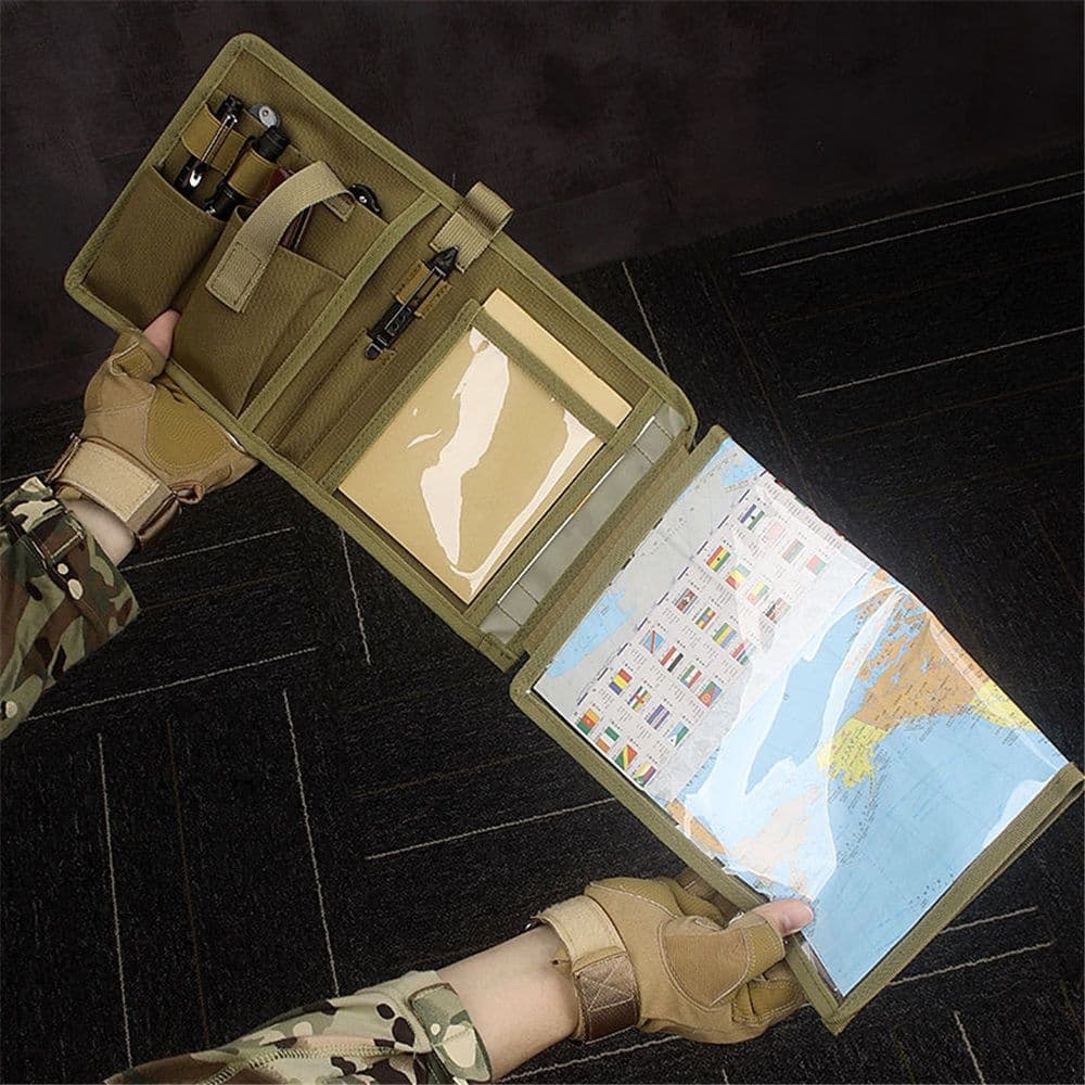 Pouch Map Case Holder Foldable Map Storage 15"x11" Clear Viewing Area Waterproof TPU