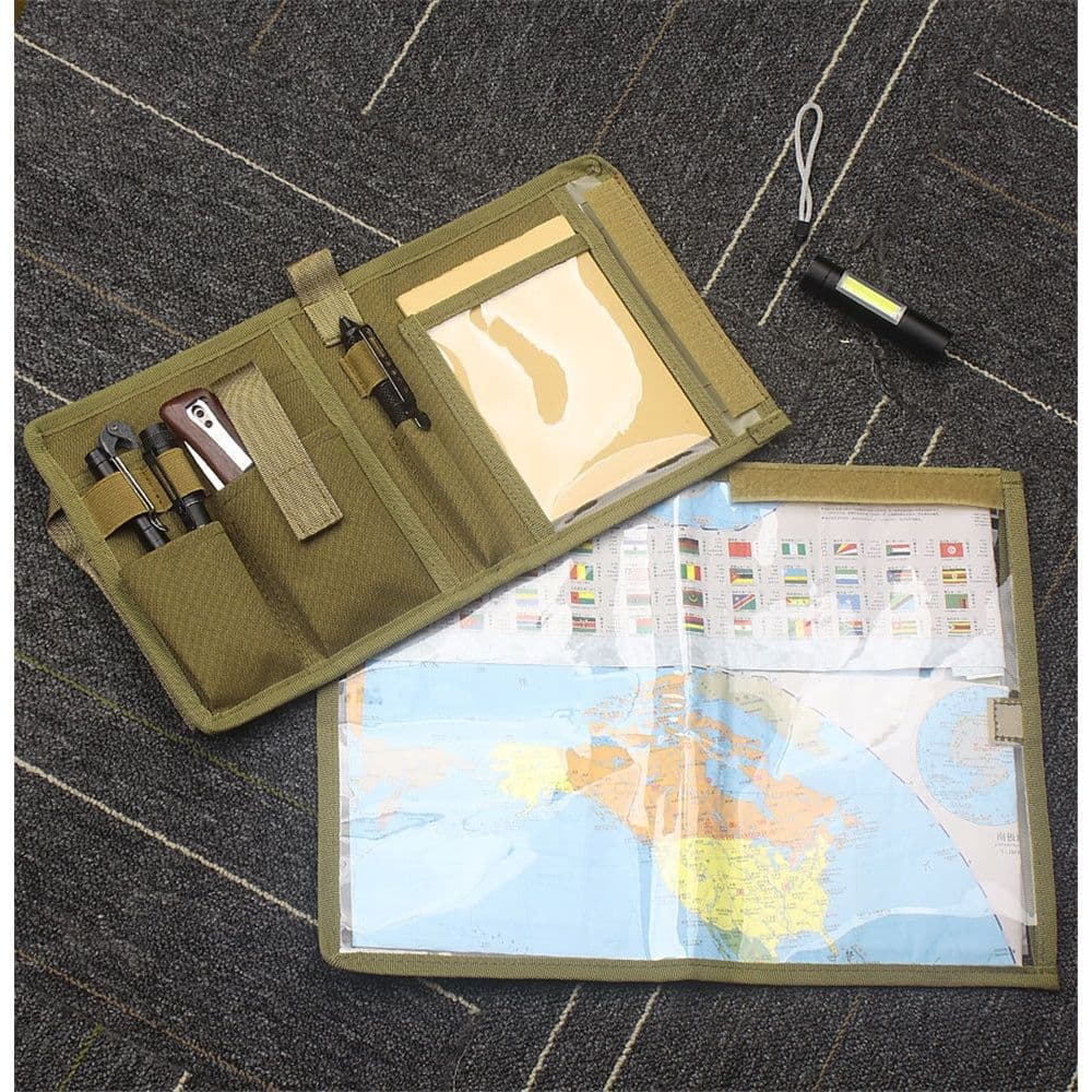 Pouch Map Case Holder Foldable Map Storage 15"x11" Clear Viewing Area Waterproof TPU