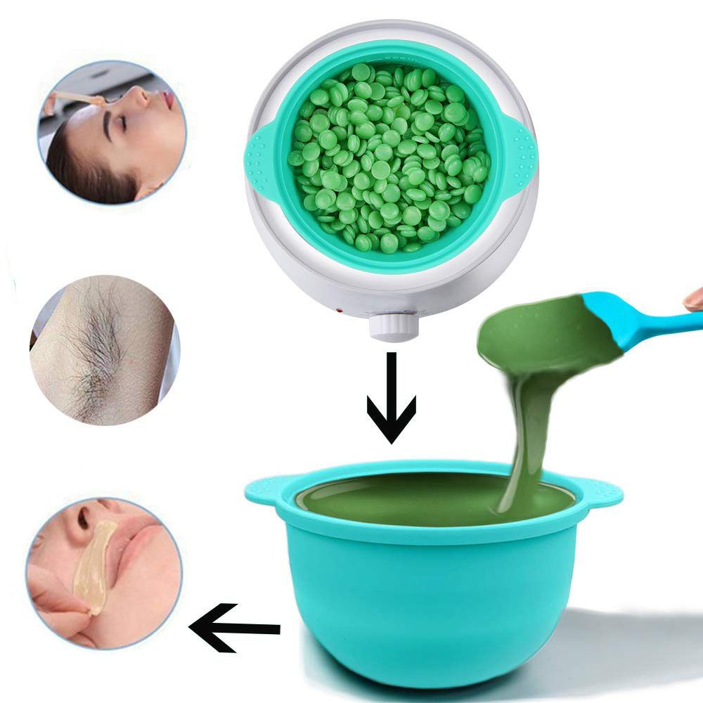 6 Pieces Silicone Wax Pot Replacement, 14 oz Wax Pot Insert for Hair Removal Wax Warmer Liner, Removable Waxing Bowl for Home Use, 500 ml