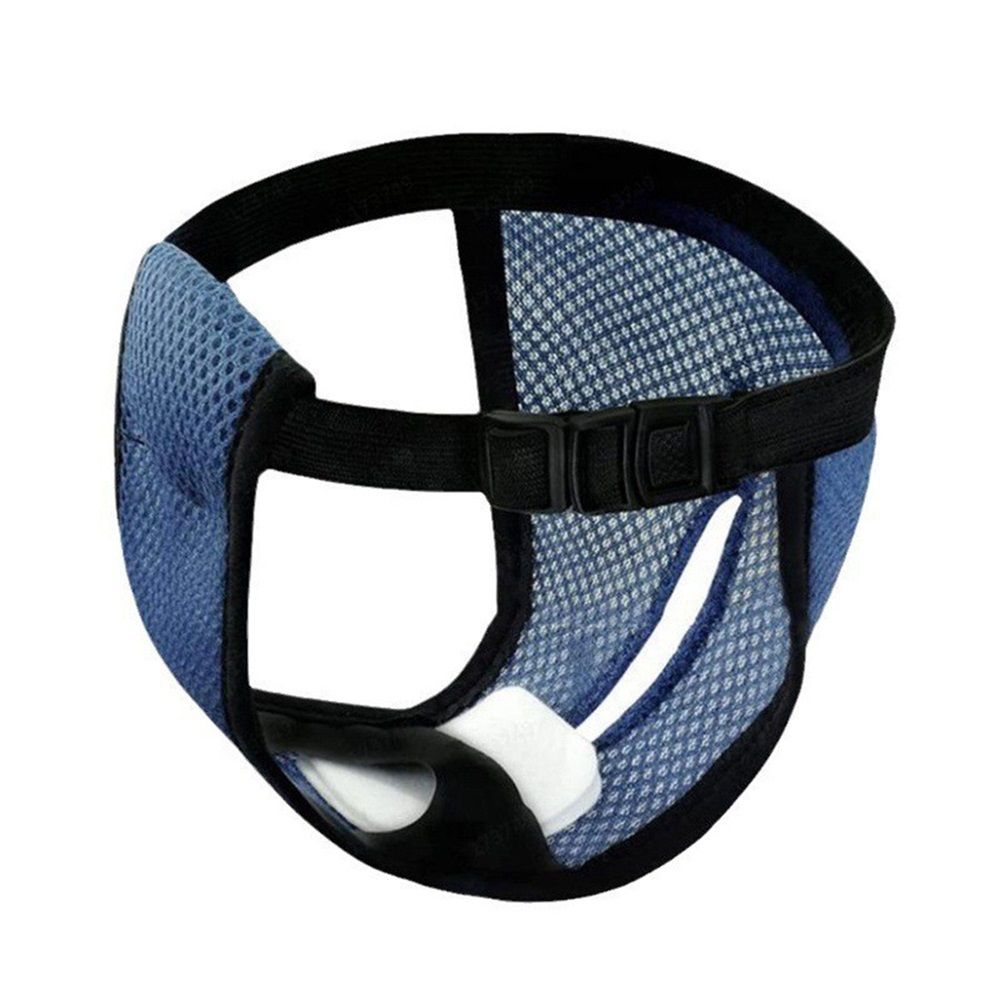 3Pcs Dog Pants, Reusable Breathable Mesh Female Dog Diapers, Sanitary Pads, Adjustable Sanitary Briefs, Protective Trousers, Underwear for Female Dog in Heat（S navy blue）