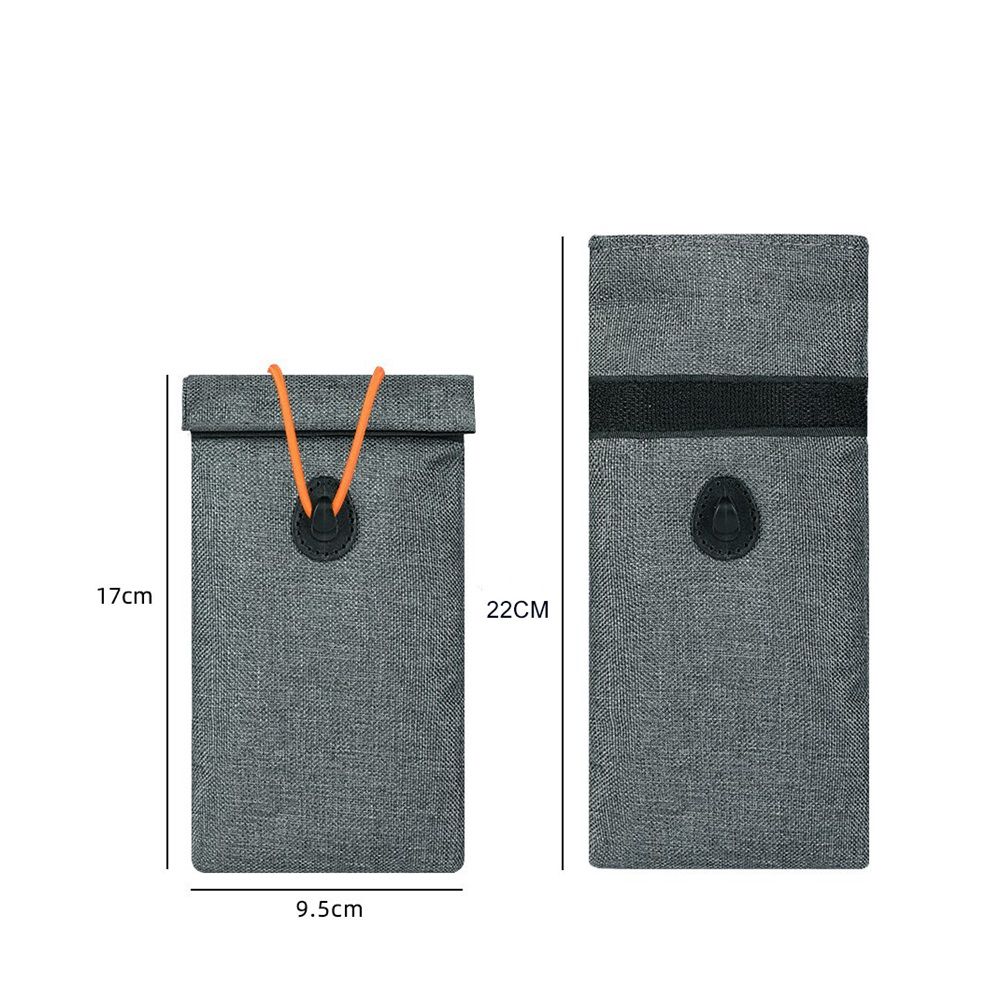 2pcs Pouch for Car Keys and Smartphone, Key Signal Blocking Bag, Cell Phone Keyless Entry Signal Blocking Bag（grey）