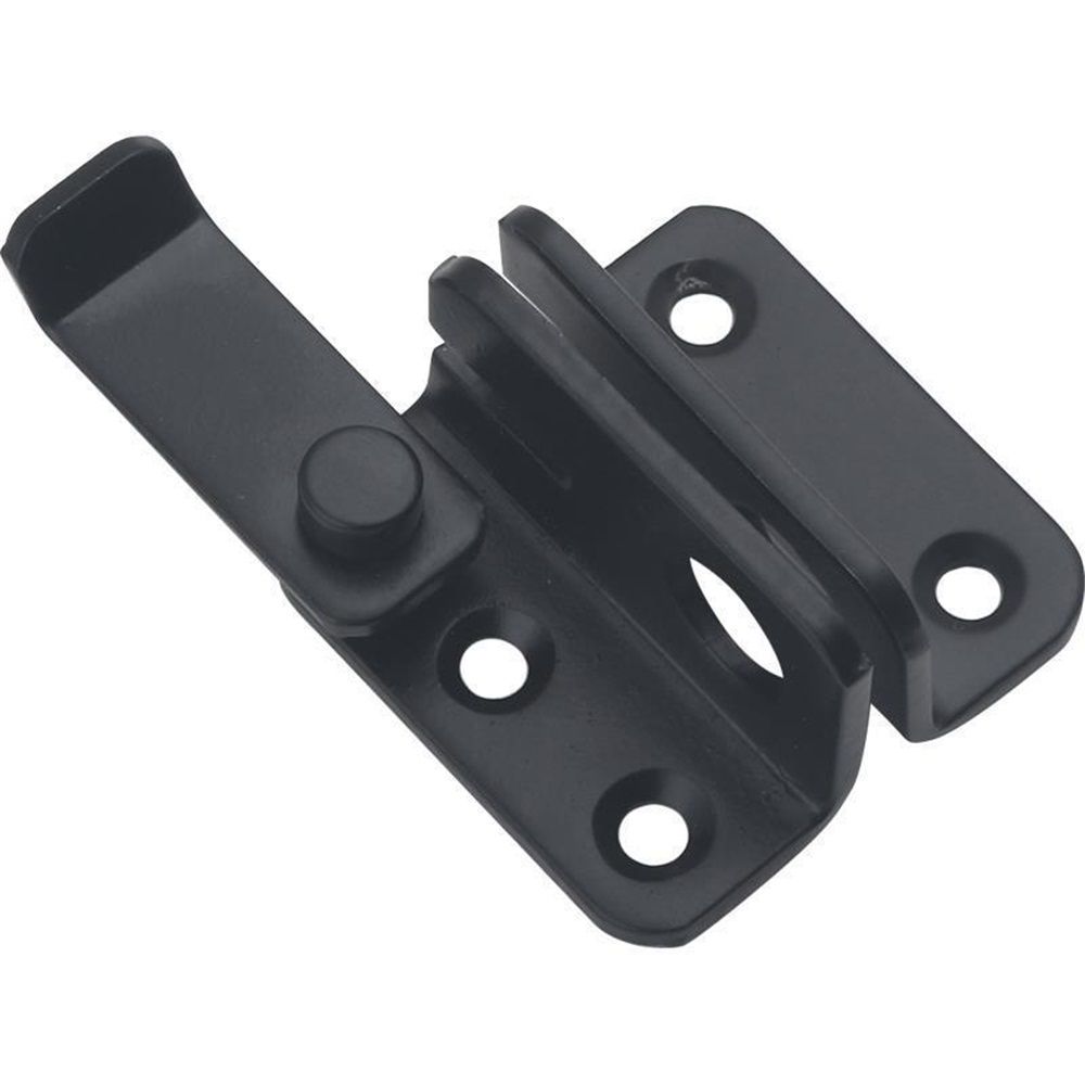 2pcs Flip Latch Gate Latch with Padlock Hole,Stainless Steel Barn Door Lock Sliding Door Bolt Latch Safety Door Lock Catch for Toilet Barn Fence Garage Door Pet Room black（Small size left opening）