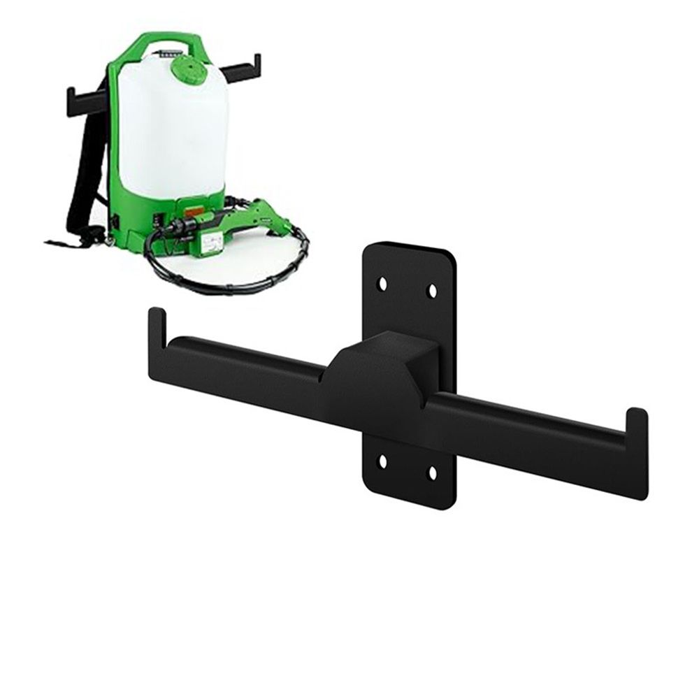 Heavy Duty Wall Mounted Backpack Blower Rack & Sprayer Hanger - Durable Space-Saving Storage Bracket for Backpack Leaf Blowers, Garden Sprayers, Chainsaws