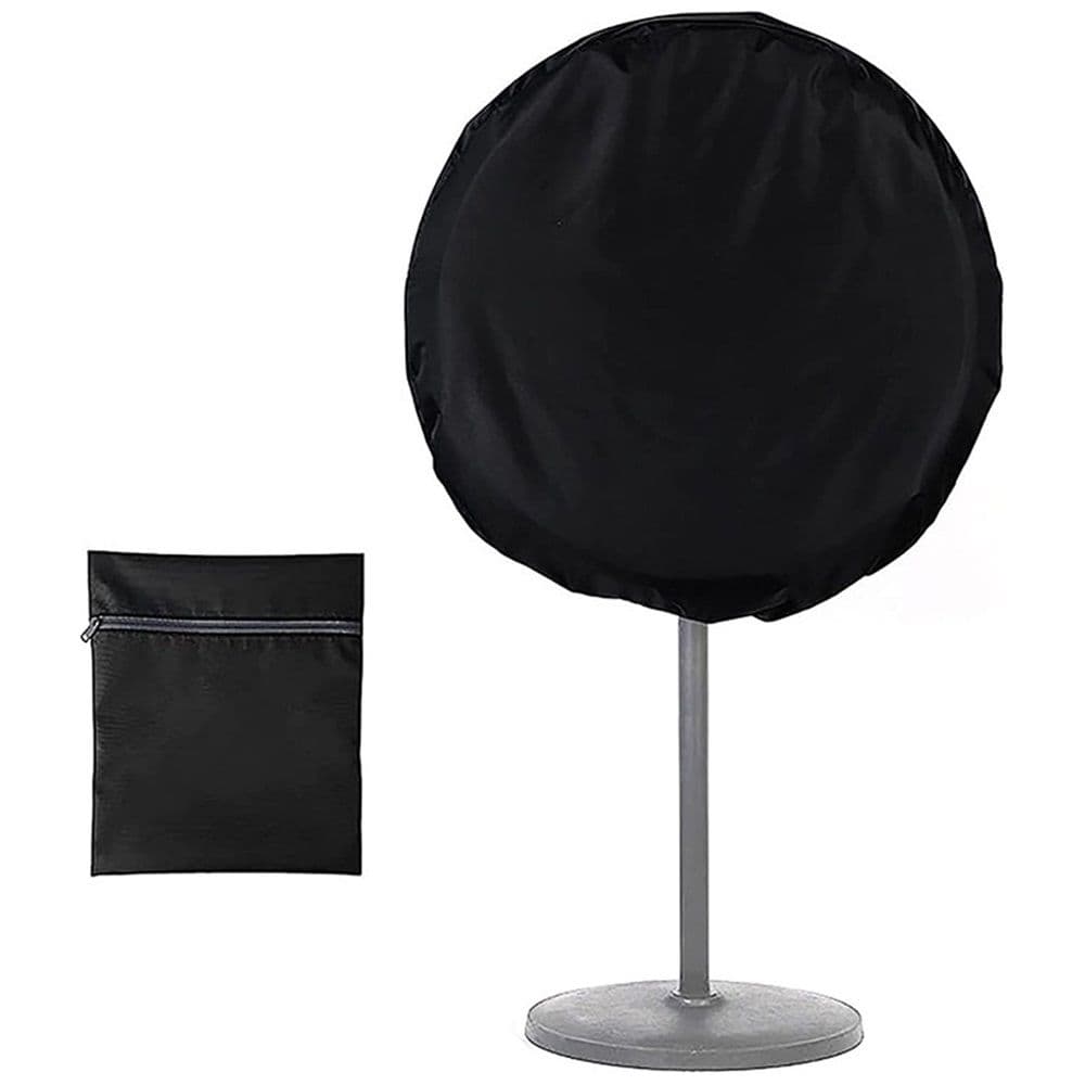 Dustproof & Waterproof Fan Cover for Diameter 70cm Oscillating Pedestal Fan Storage, Black, Oxford Fabric, Washable, Reusable, Easy to Install, 1 Pack