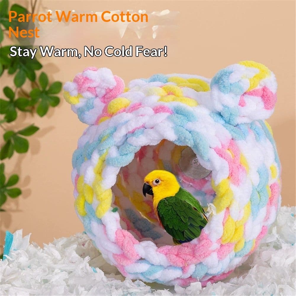 Bird Nest Breeding Room Parrot Nesting 15x15cm Multi-Colored