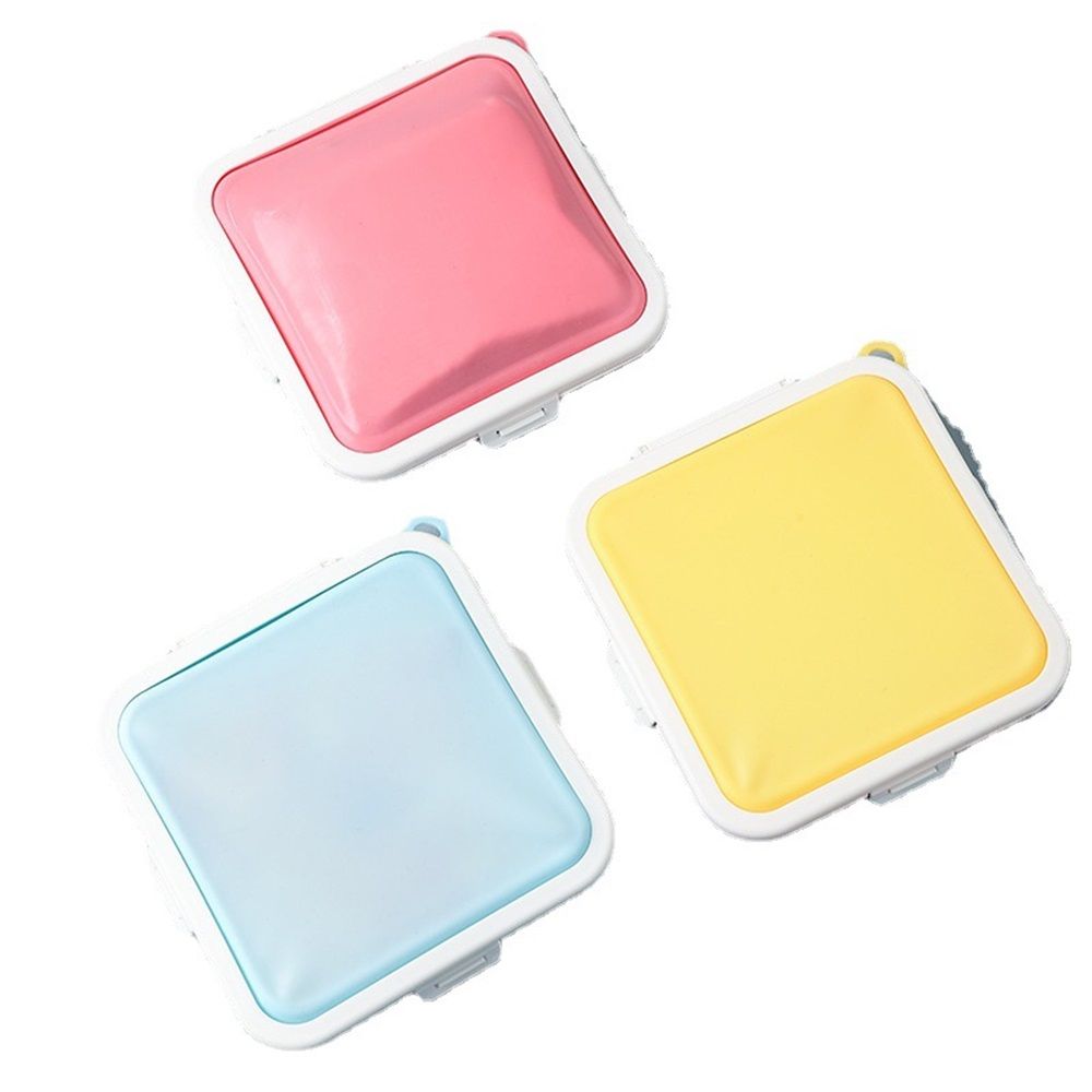 3 Pack Sandwich Containers,3 Color Silicone Sandwich Storage with Snap-Off,Sandwich Box for Lunch,Leakproof, Reusable Plastic Sandwich Holder for Fruit,Salad,Snacks and Food Storage（blue+red+yellow）