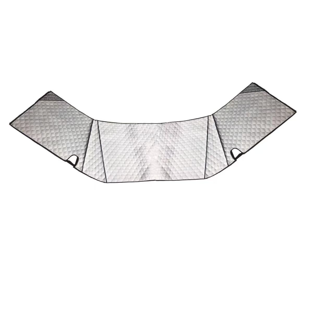 RV front windshield cover, sunshade, sun protection, heat insulation, sunshade, car use, anti frost, anti snow, windshield, anti snow cover（207*157*74cm）