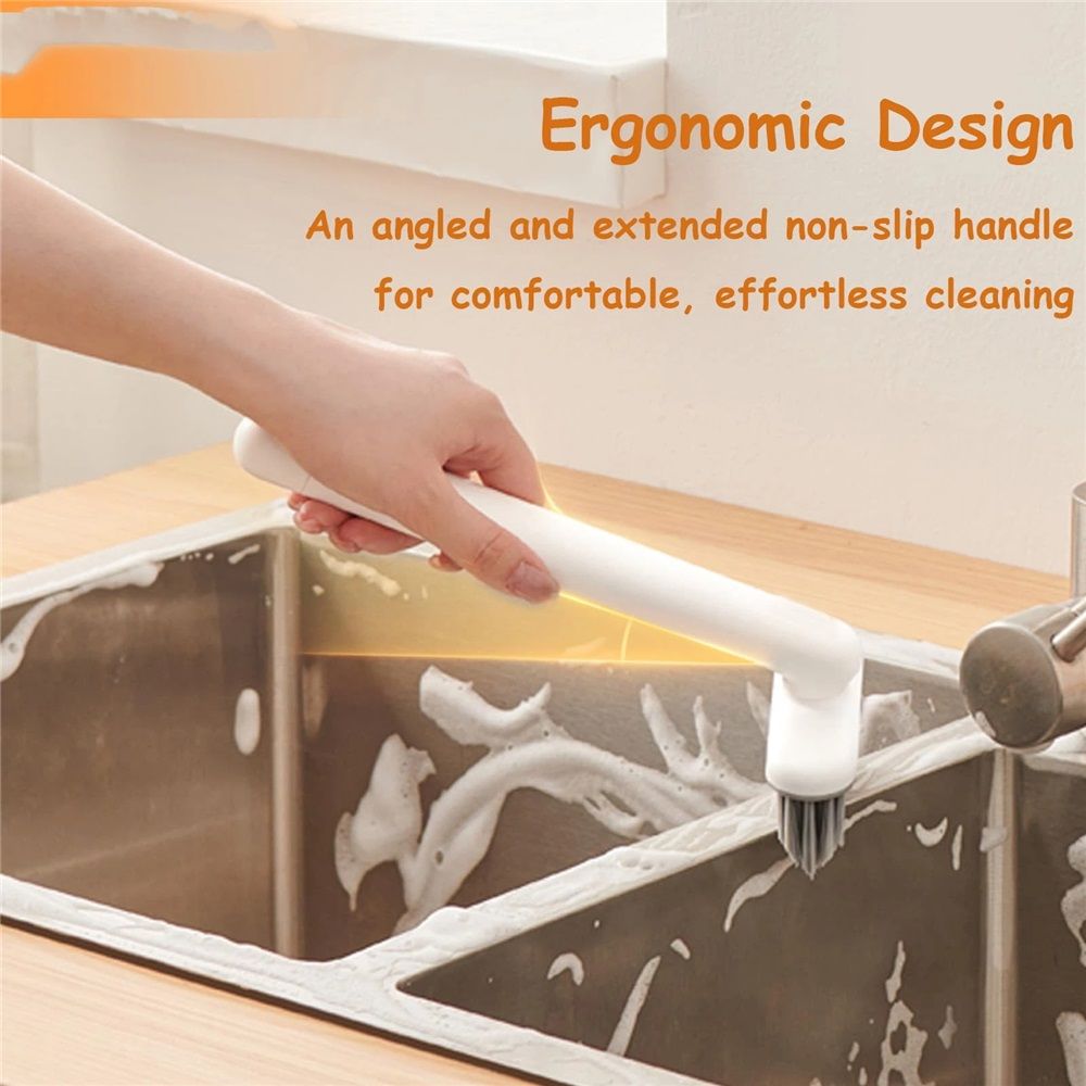 Crevice Cleaning Brush Grout Cleaner for Household use Multi-Purpose Hard Bristle Brushes Bathroom Brush for Kitchen Window Toilet Grout Bottle Sink Corners Blender Small Spaces 2 Pack White