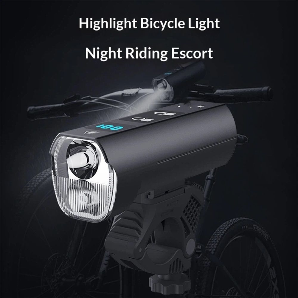 Super Bright Front Bike Light for Night Riding, Bike Headlight USB Rechargeable, Waterproof Front Bicycle Lights, 360° Rotatable