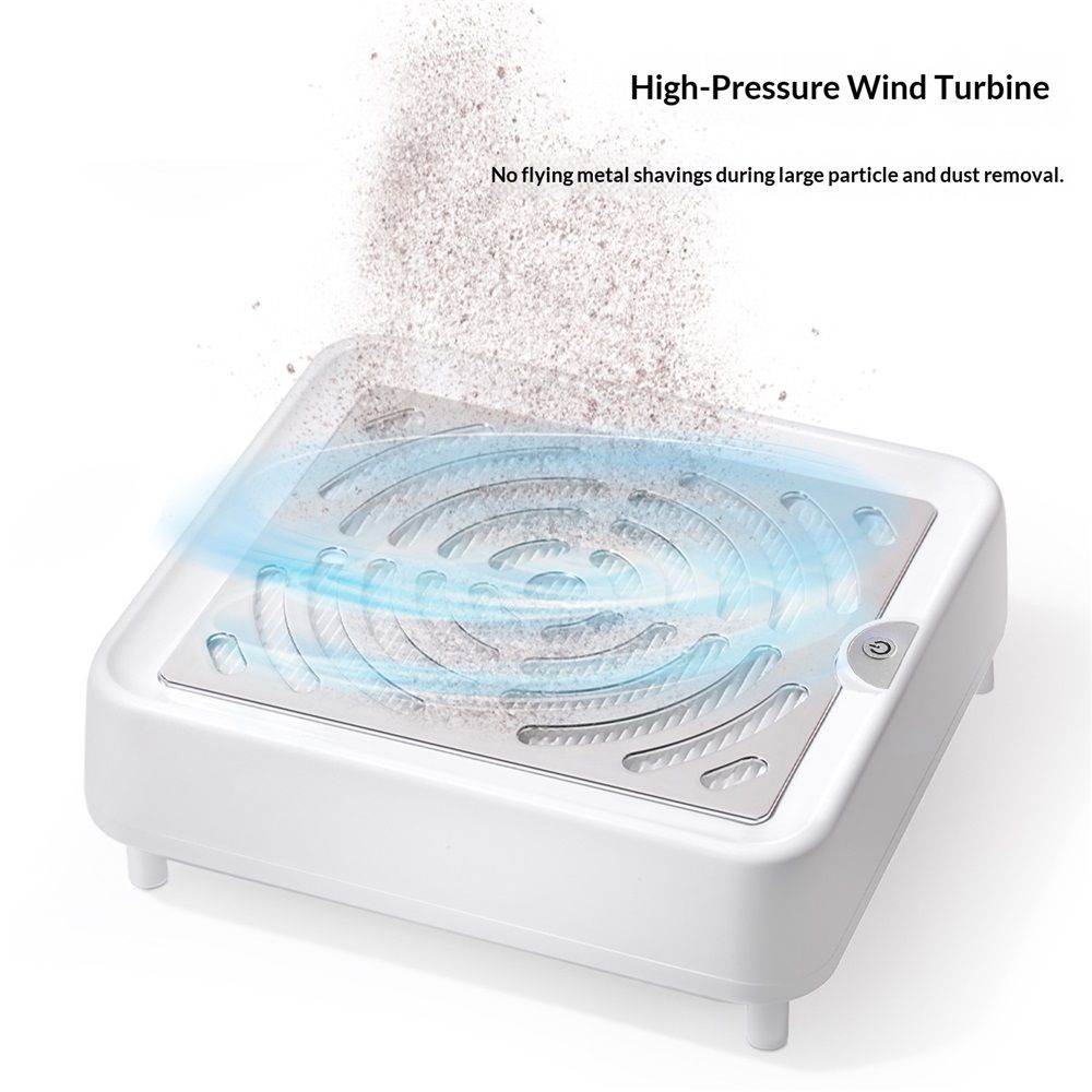 Nail Dust Collector – Powerful Nail Vacuum Fan 40W Dust Collector Extractor Electric Dust Suction Machine with Reusable Filter, Low Noise
