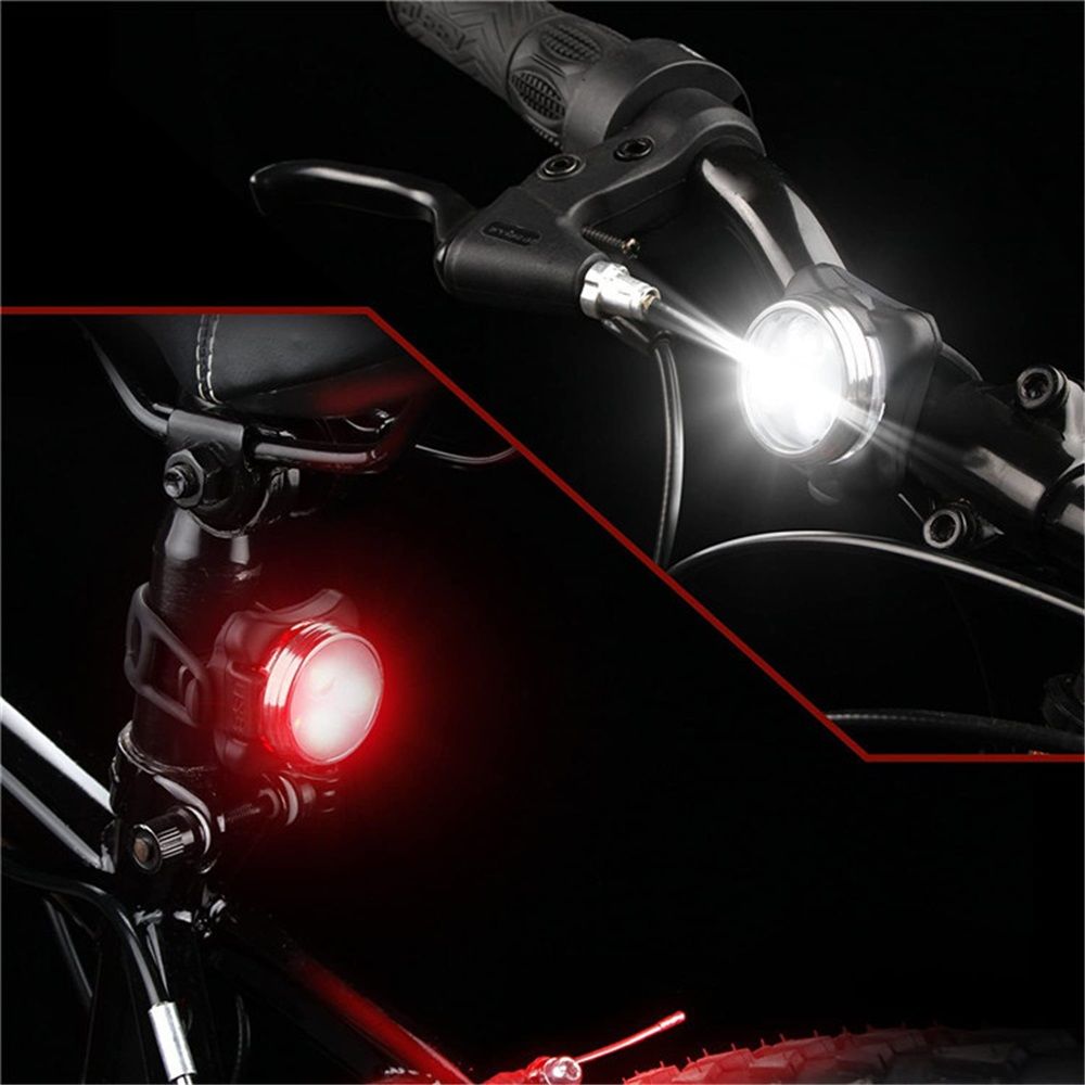 2 pack USB Rechargeable Bike Light Set, Super Bright, Bike Lights Front and Back, Waterproof, 4 Light Modes