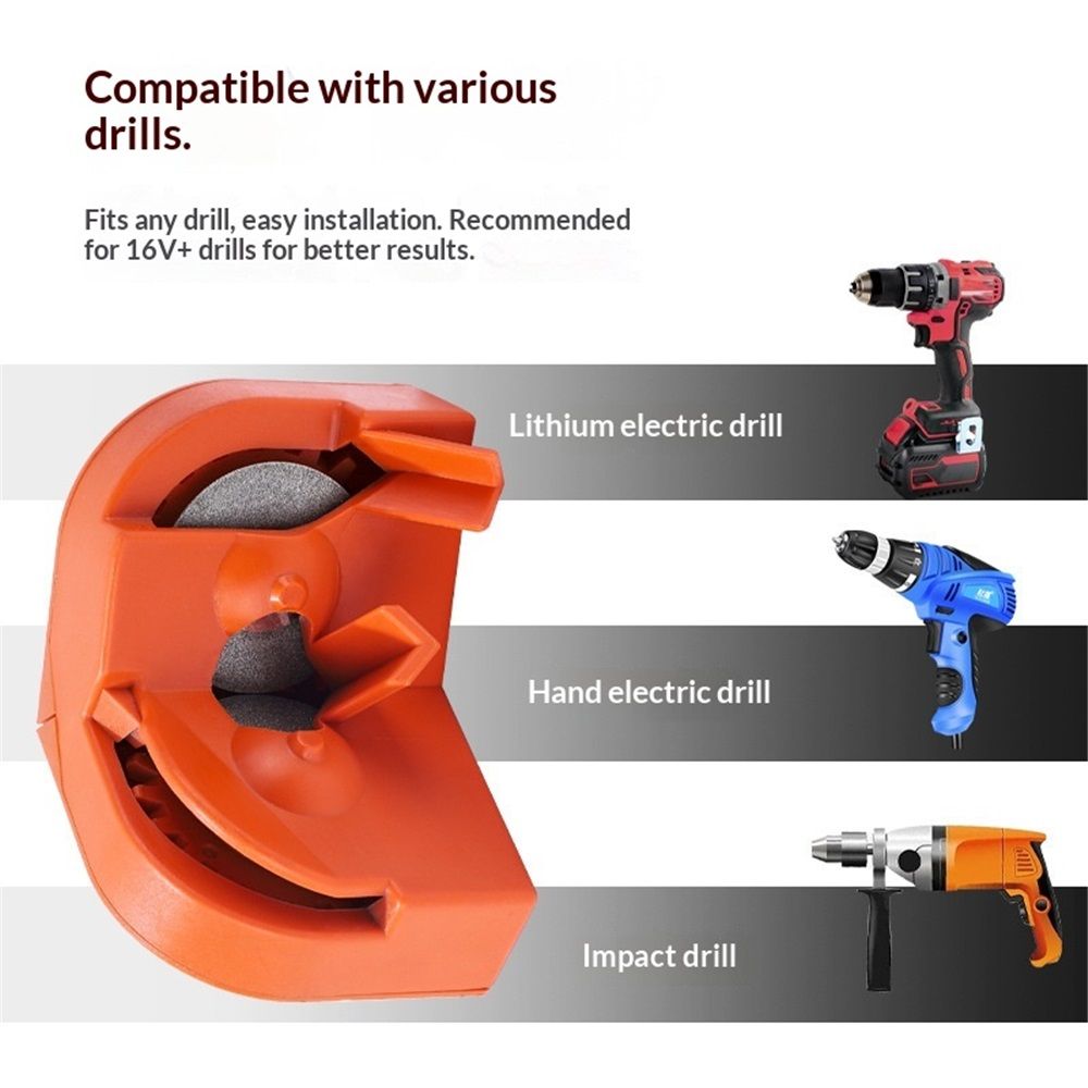 Drill Bit Sharpener - Professional Drill Bits Sharpener for All Bits, Electric Drill Bit Sharpener, Efficient Drill Bit Grinding Sharpener, Cemented Carbide drill repair kit for Grinding andPolishing