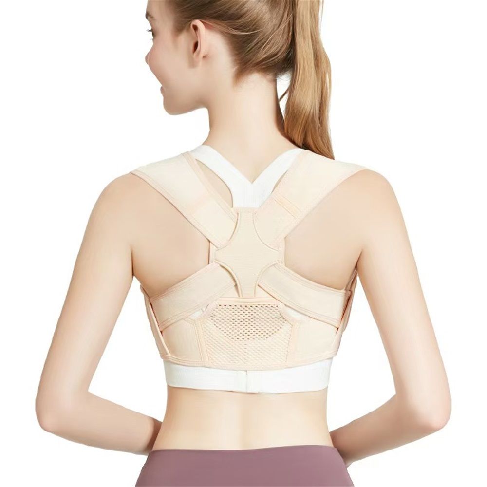 Women Posture Corrector Back Brace Support Bra Shaper Vest Sleeveless Shapewear Tops, Support Shapewear Breast Strap (Skin color M)