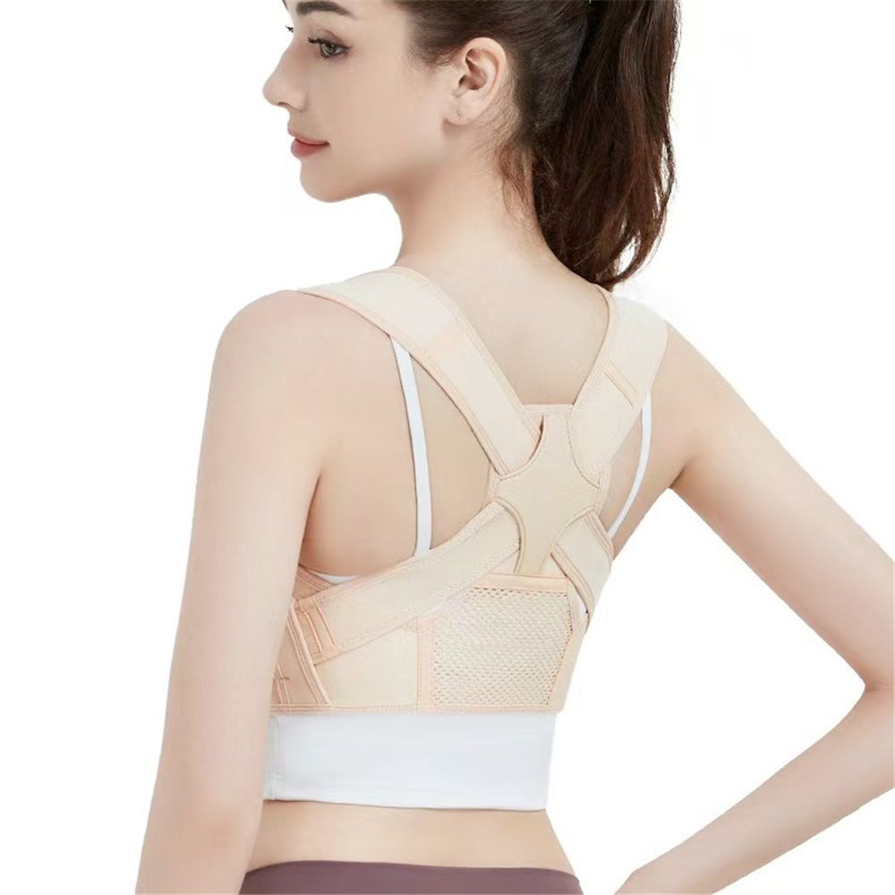 Women Posture Corrector Back Brace Support Bra Shaper Vest Sleeveless Shapewear Tops, Support Shapewear Breast Strap (Skin color M)