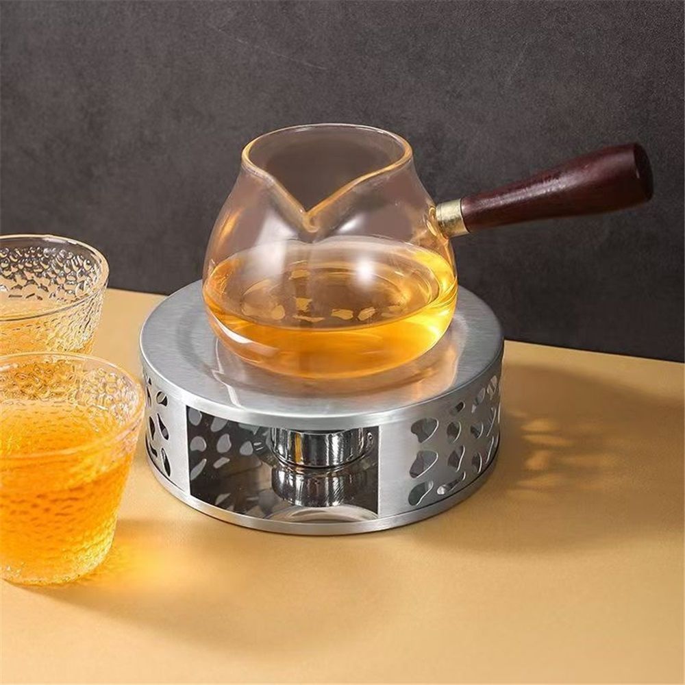 2 pack Stainless Steel Teapot Warmer, Teapot Heater with Tealight Holder Stainless Steel Candle Base Coffee Tea Warmer for Ceramic Teapot and Other Heatproof Dish（does not contain candles）
