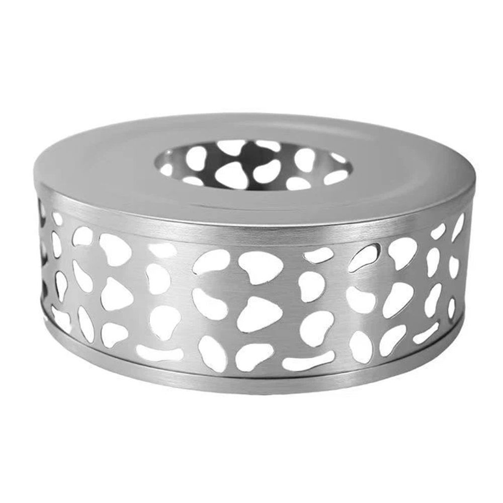 2 pack Stainless Steel Teapot Warmer, Teapot Heater with Tealight Holder Stainless Steel Candle Base Coffee Tea Warmer for Ceramic Teapot and Other Heatproof Dish（does not contain candles）