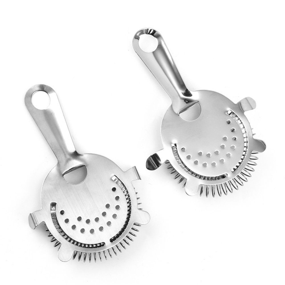 Cocktail Strainer 2 Pack, Bulk Bar Strainers for Bartending, Martini Strainer for Boston Shaker Mixing Glass, Bartender Strainer w/Removable Spring – Bar Supplier for Restaurant