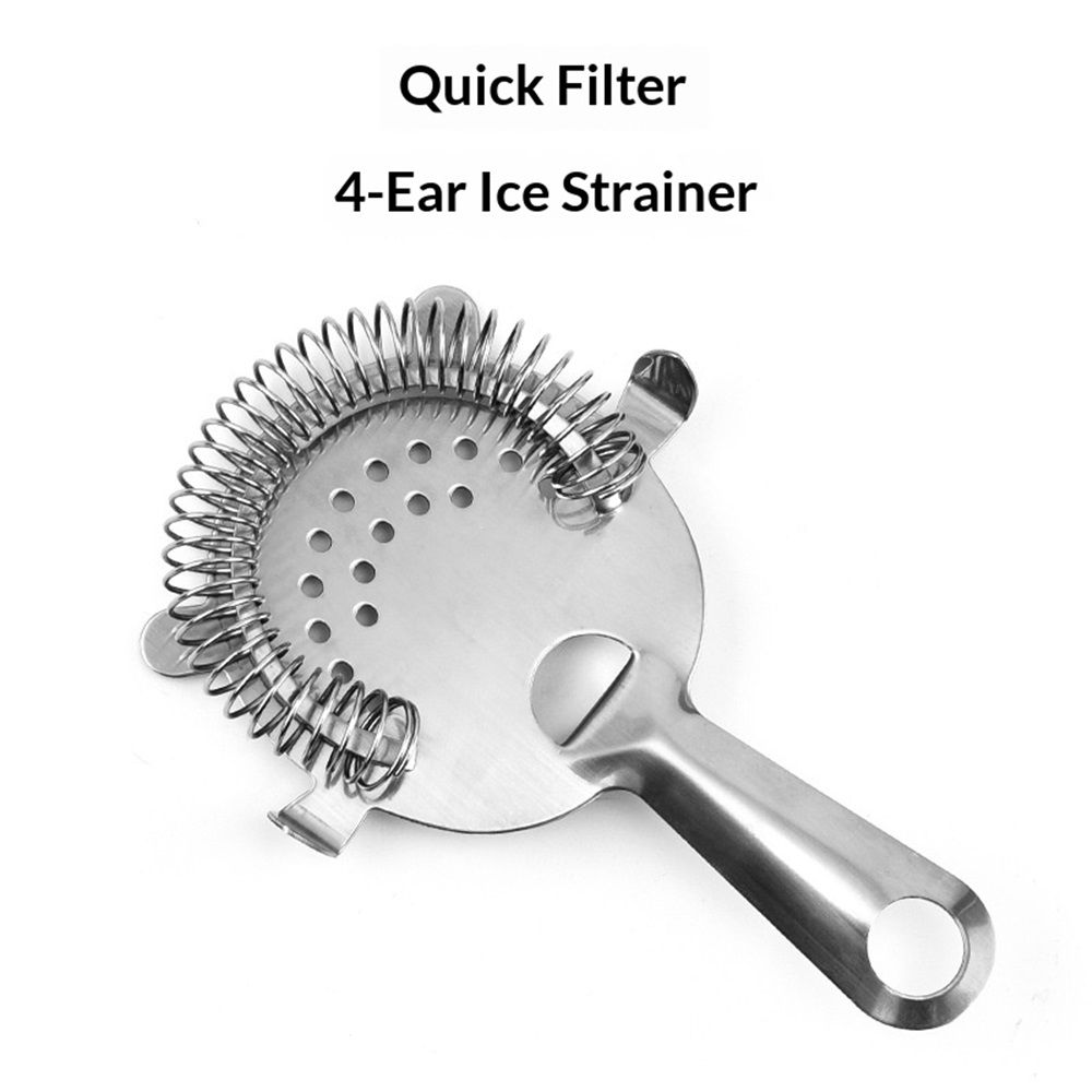 Cocktail Strainer 2 Pack, Bulk Bar Strainers for Bartending, Martini Strainer for Boston Shaker Mixing Glass, Bartender Strainer w/Removable Spring – Bar Supplier for Restaurant