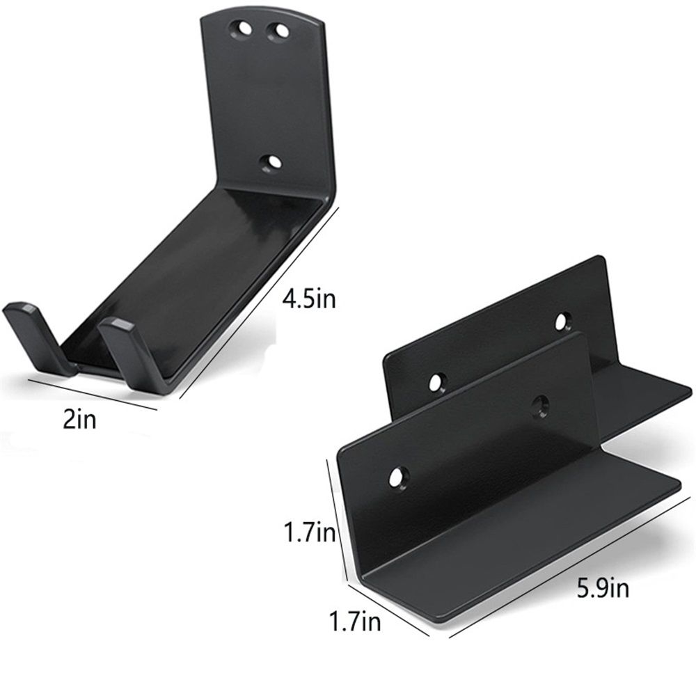 Bike Wall Mount Pedal Hook for E-Bikes, MTB & Road - Bicycle Wall Mount with Support Brackets and Wall Protection Pads, Suitable as Bike Rack Garage Bike Storage Shed and Bicycle Storage Indoor