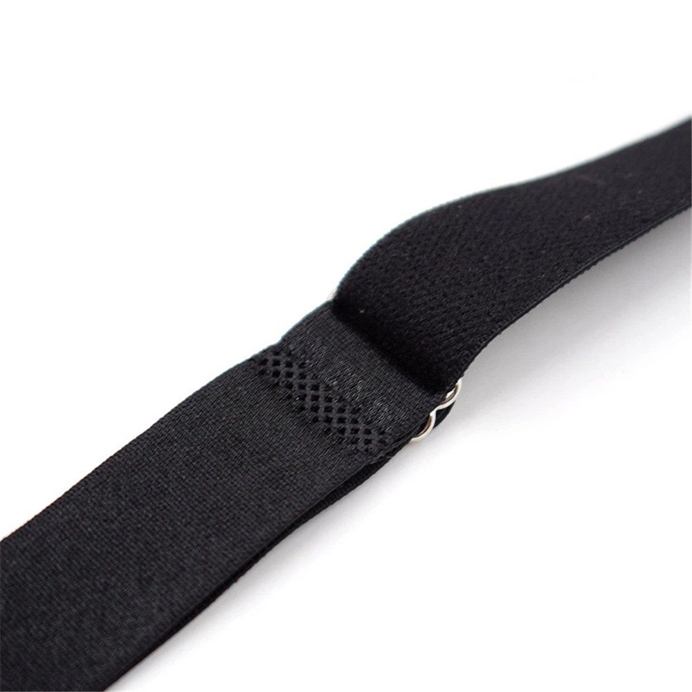 Best Mens Shirt Stays for Men - Keeps Shirts Tucked in All Day - Easy-to-Wear Garter Straps with Foot Loop - Black (Loop Stirrup Style) (Select Series)