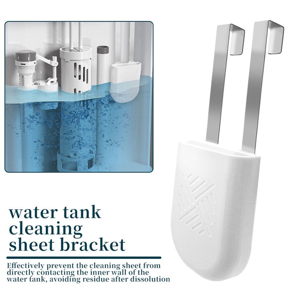 2Pcs Toilet Tank Cleaning Tablet Holder, Toilet Tank Bleach Tablet Bracket, Hanging Toilets Bowl Cleaner Carrier for Preventing Dissolved Residue From Polluting Water Tank
