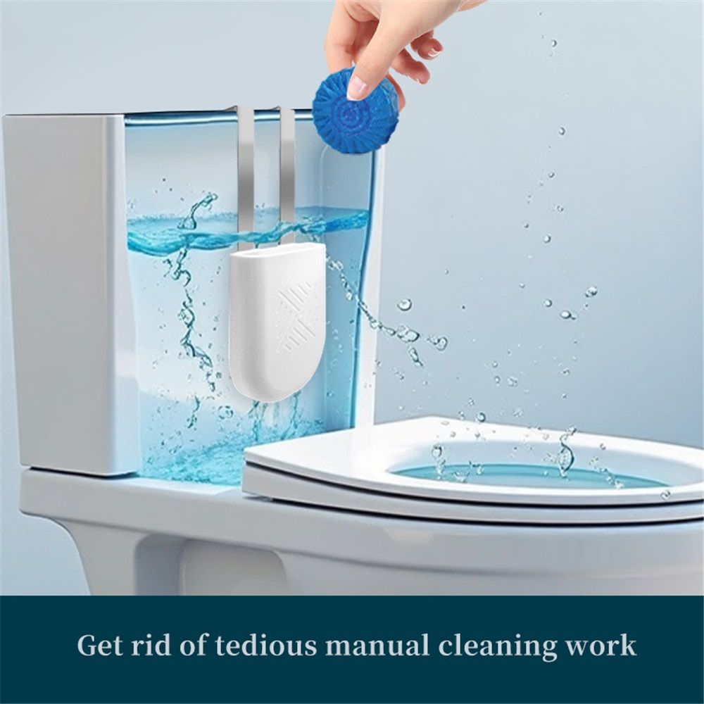 2Pcs Toilet Tank Cleaning Tablet Holder, Toilet Tank Bleach Tablet Bracket, Hanging Toilets Bowl Cleaner Carrier for Preventing Dissolved Residue From Polluting Water Tank