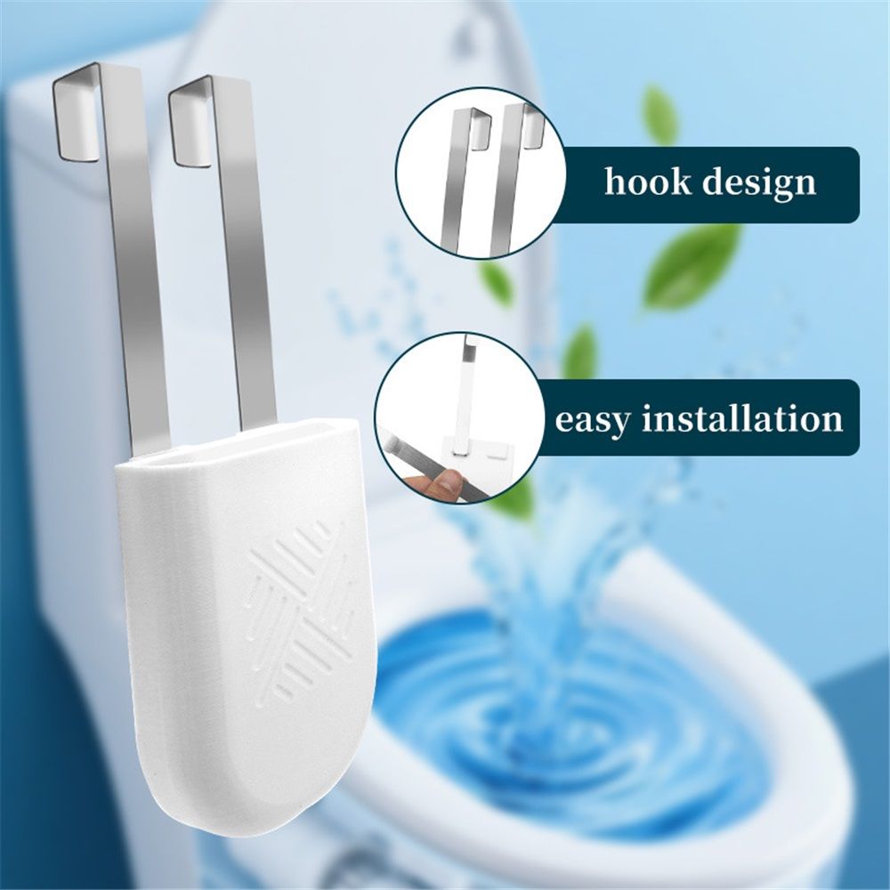 2Pcs Toilet Tank Cleaning Tablet Holder, Toilet Tank Bleach Tablet Bracket, Hanging Toilets Bowl Cleaner Carrier for Preventing Dissolved Residue From Polluting Water Tank
