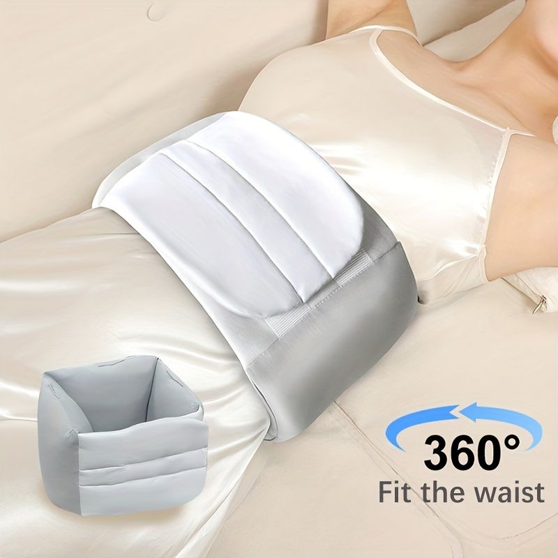 Sleeping Lumbar Support, Comfortable And Warm, Fits The Waistline, Breathable And Skin-Friendly Fabric, Grey, Suitable for Daily Life One Size Gray