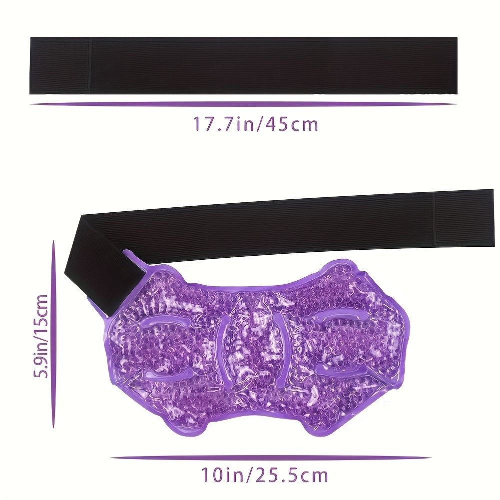 1pc Ankle/Sport Foot Ice Wrap, Hot Cold Ice Gel Pack with Adjustable Brace for Ankle, Knee, Arm, Bow, Leg, Microwaveable, Freezable and Reusable Pink