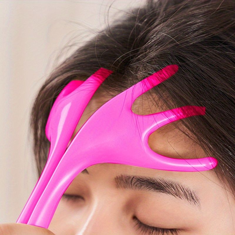 1 Portable Manual Head Massager with Frog-Claw Claws, Scalp Relaxation Tool for Hair Care Without Damaging Scalp or Tangling Hair Rose Red