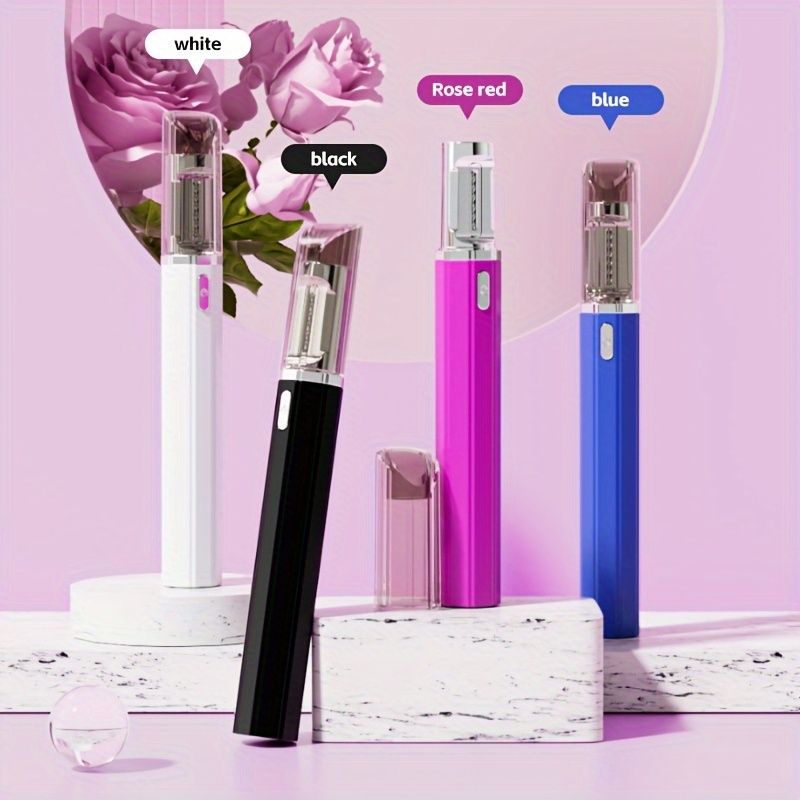 Mini Pen-Shaped Electric Nail Clipper, USB Rechargeable, 360掳 Rotating Grinding, One-Button Auto Trimming & Safety Protection for Nail Care Blue