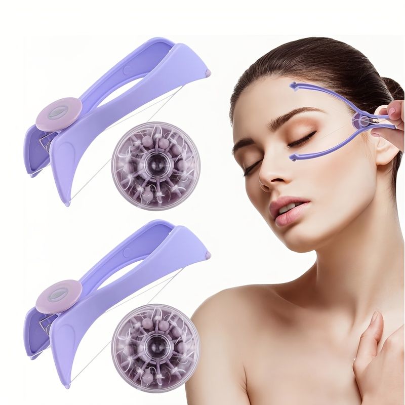 Women Mini Facial Hair Remover, Spring Threading Epilator, Facial Hair Removal Tool, Manual Beauty Personal Care, for Eyebrow And Cheeks Threading epilator