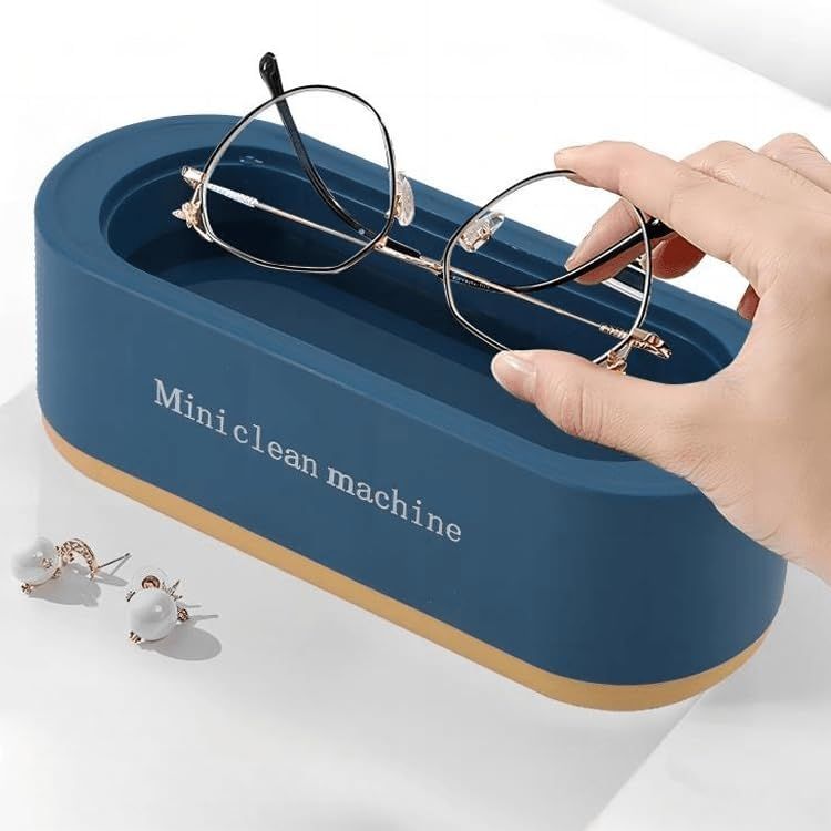Ultrasonic Jewelry Cleaner, Portable Sonic Jewelry Cleaner Machine Clean Pod for Glasses, Rings, Dentures, Diamonds