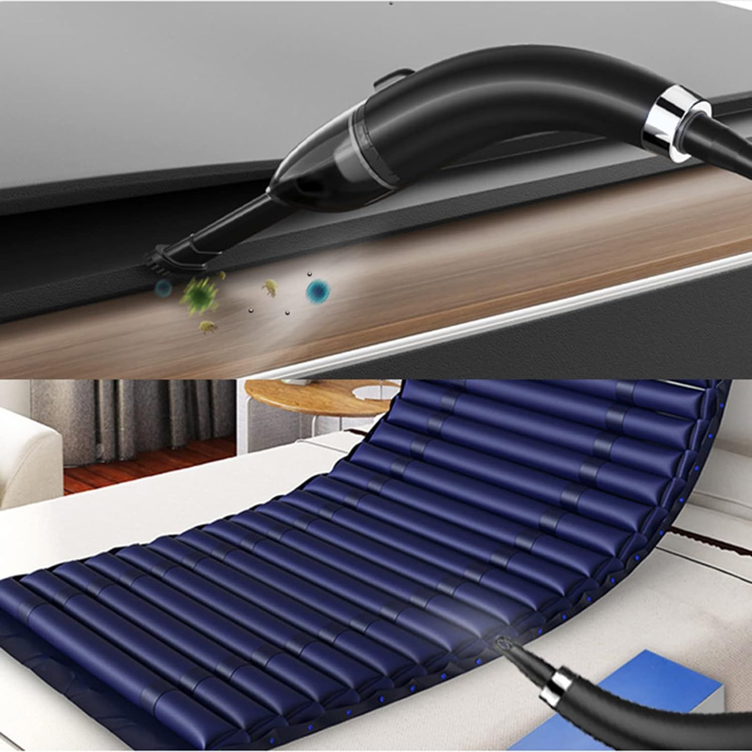 Handheld Vacuum, 8000PA Powerful Car Vacuum Rechargeable, Mini Hand Held Vacuum, Portable Vacuum Cleaner for Home, Car