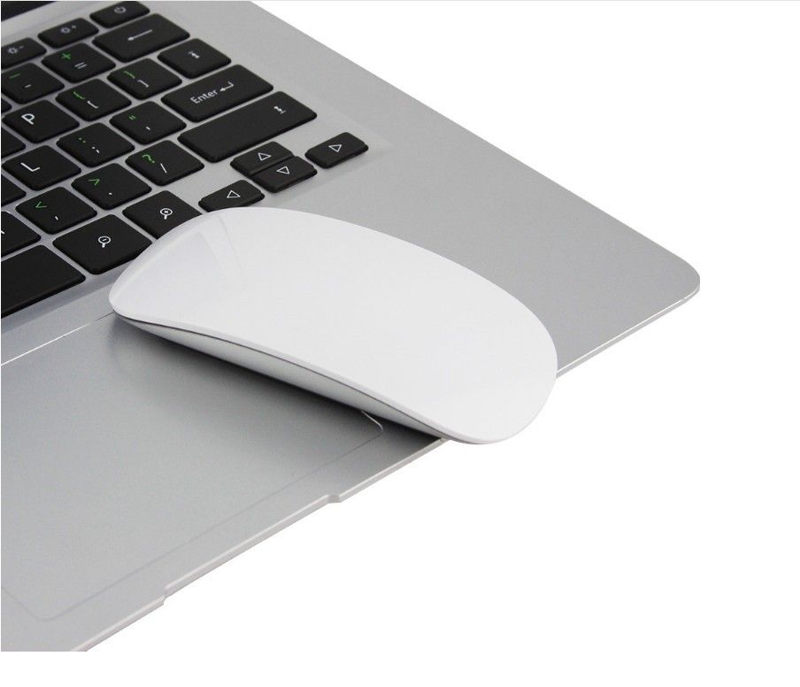 Apple Magic Mouse: Wireless, Bluetooth, Rechargeable. Multi-Touch Surface Thin Magic Mouse Slim Rechargeable Wireless- White